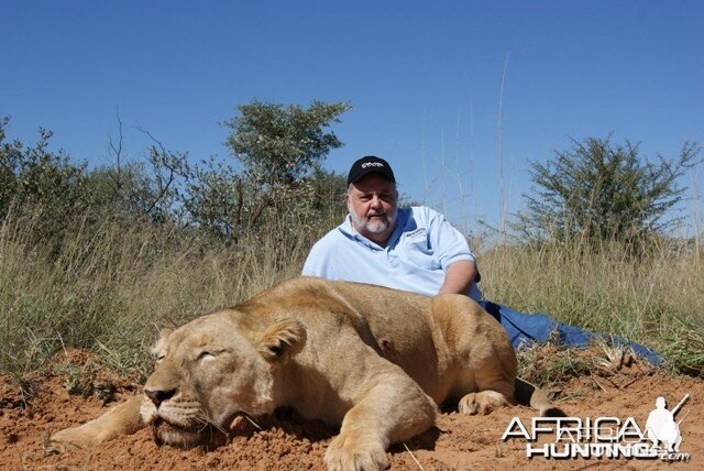 Female Lion hunted in South Africa