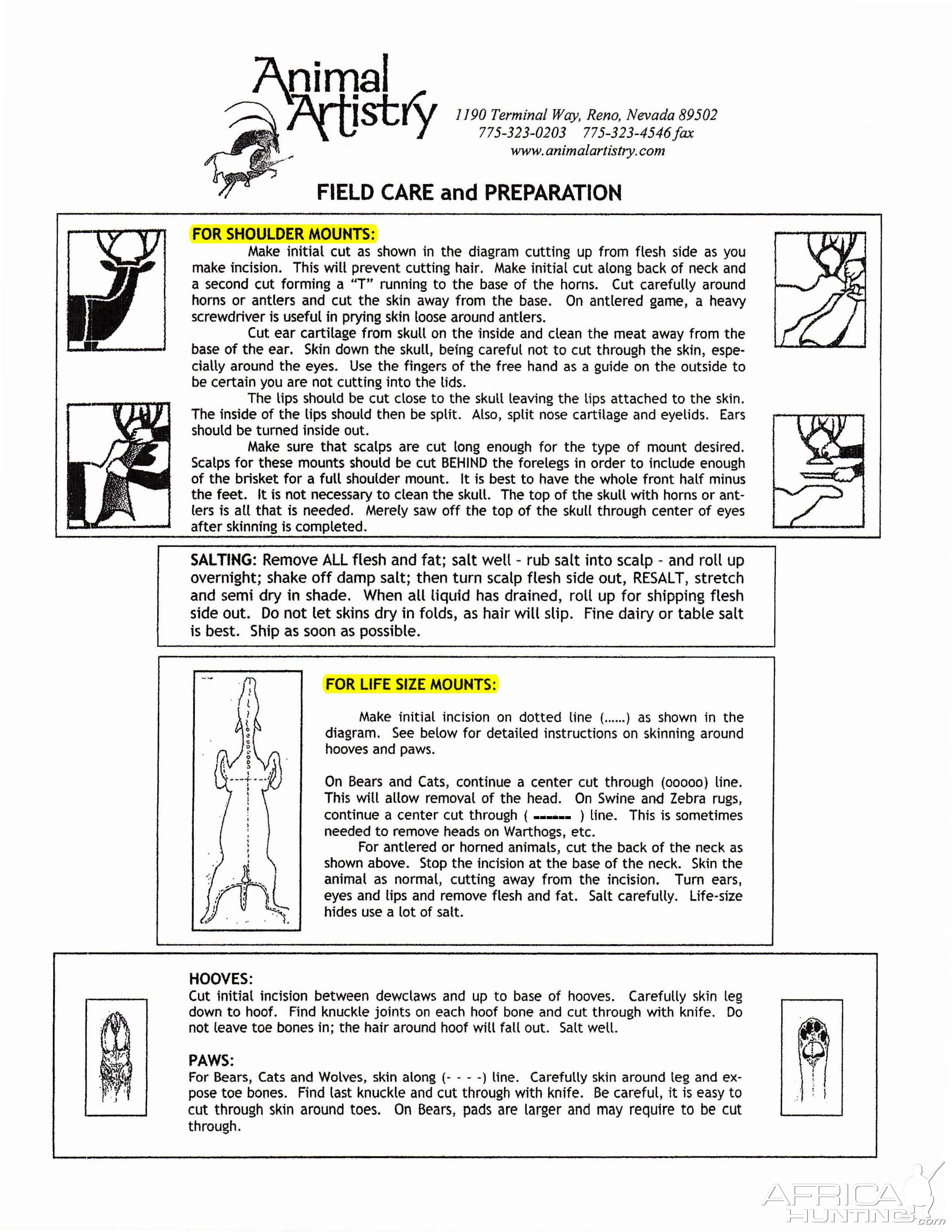 Field Care and Preparation