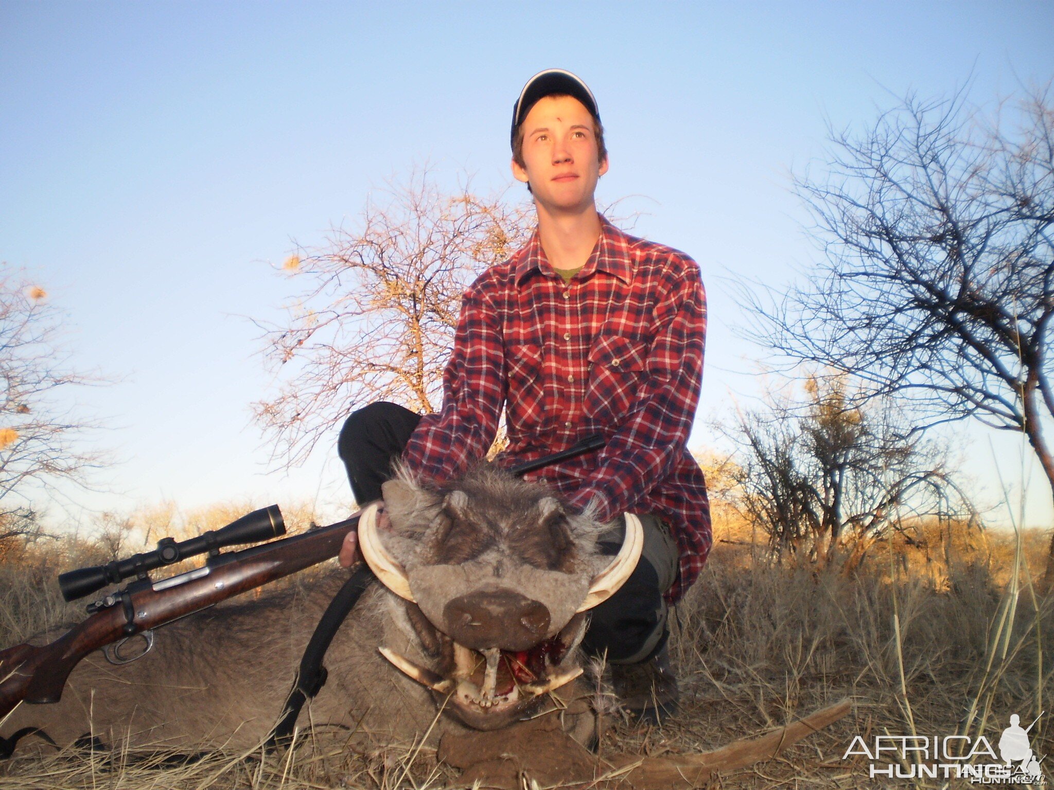 First African animal for Martin - Warthog