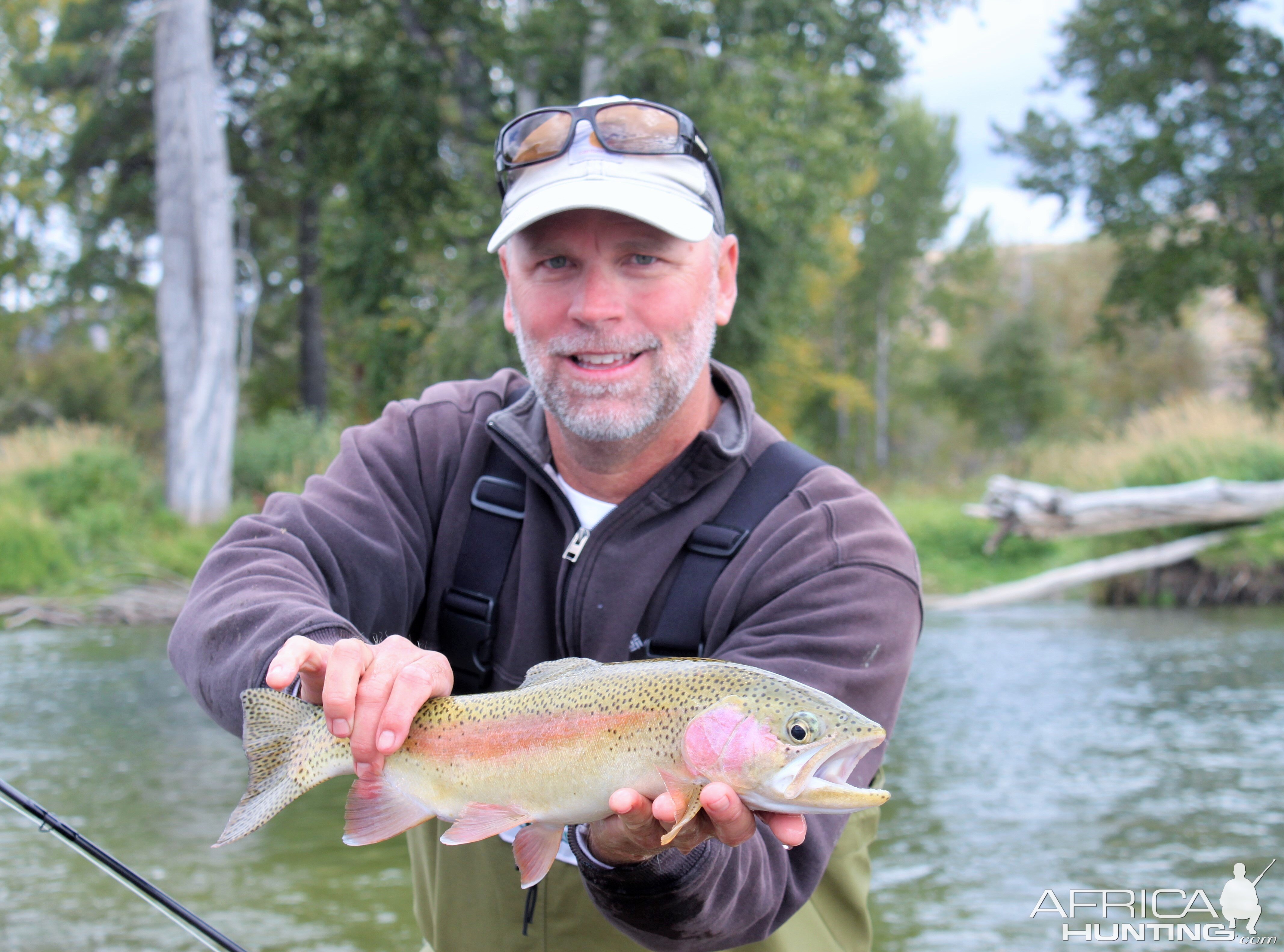 Fishing Rainbow Trout in Western Montana USA