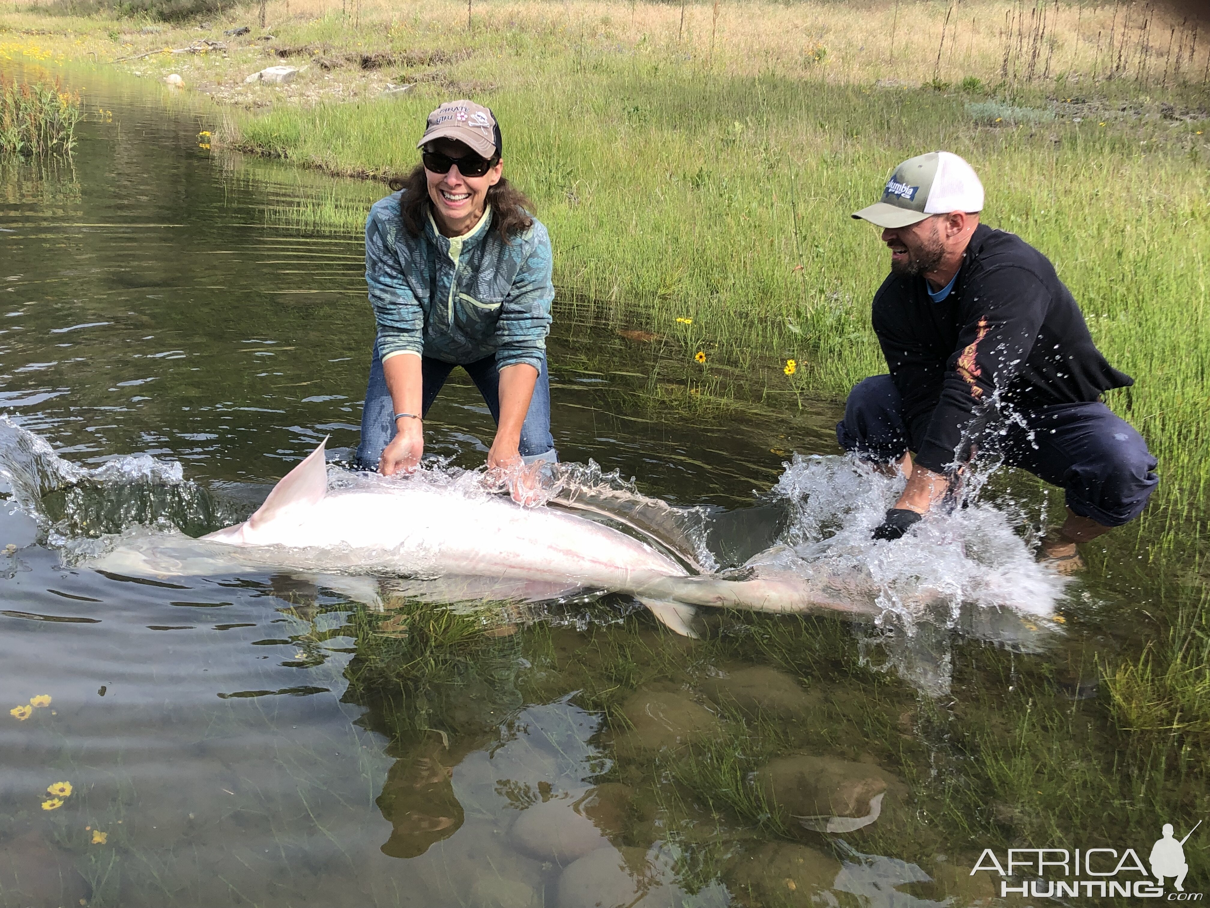 Fishing Sturgeon in USA