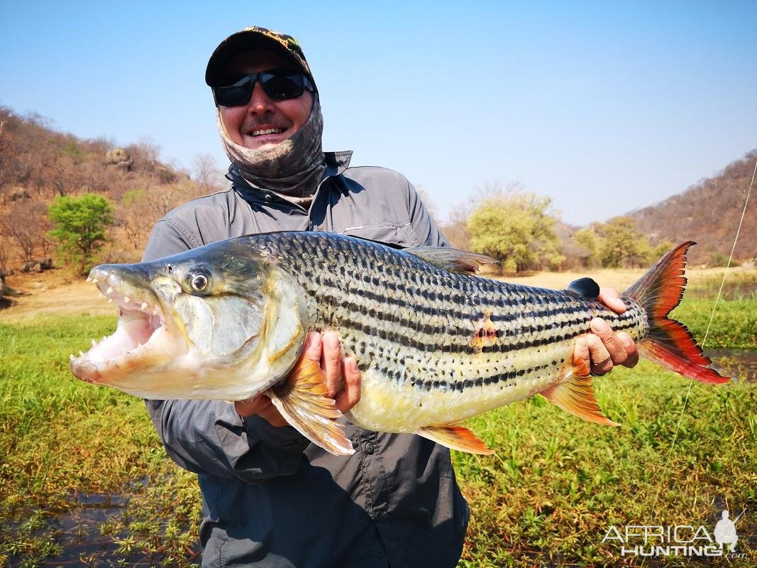 Fishing Tigerfish in Cahora Bassa Mozambique
