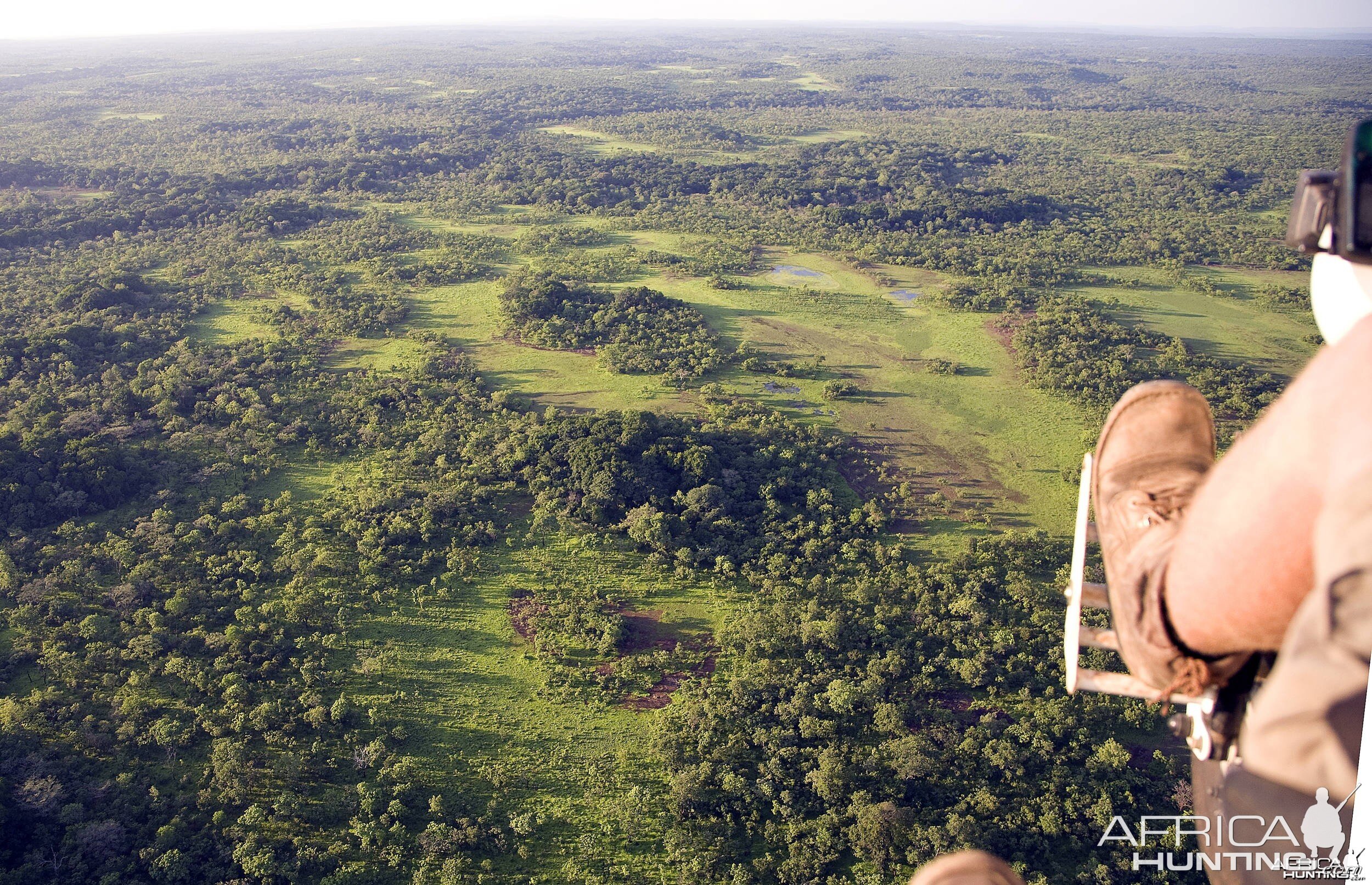 Flight over the estern CAR