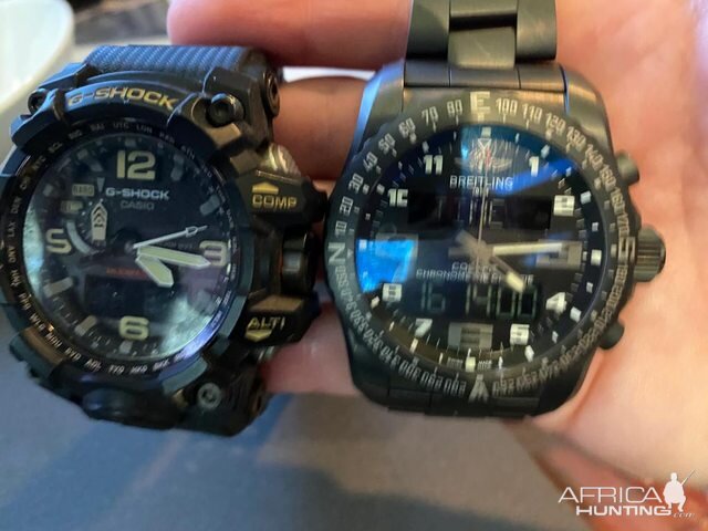 G-Shock Watch & Breitling Watch