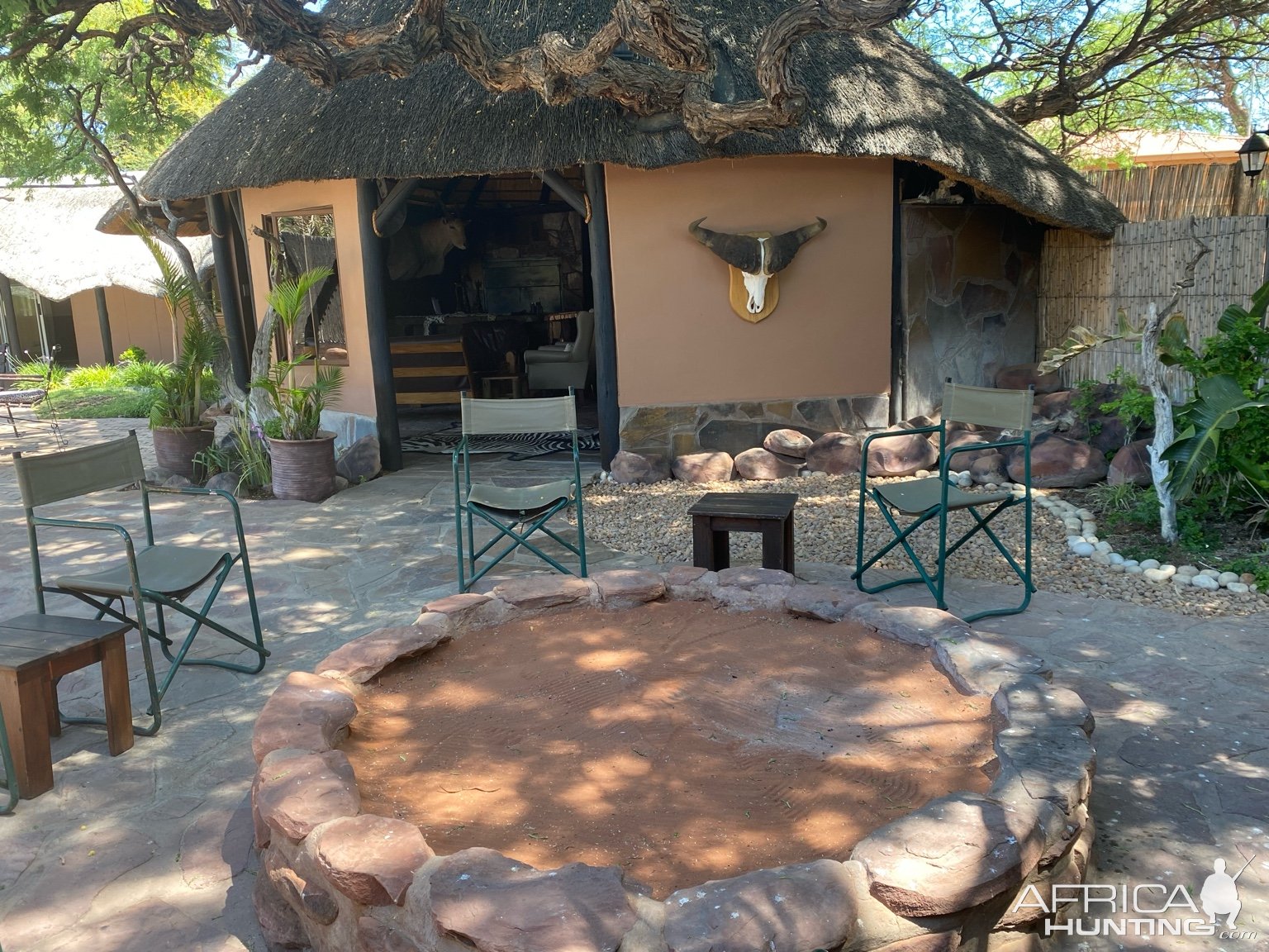 Gathering area Lodge Namibia