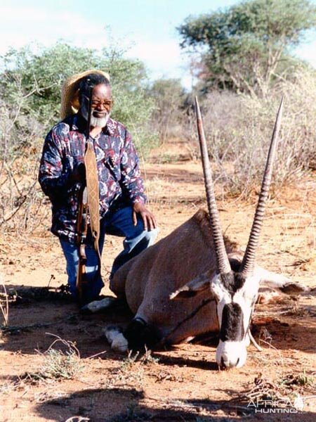 Gemsbok Hunt In Namibia with His Excellency Sam Nujoma, Former President of the Republic of Namibia