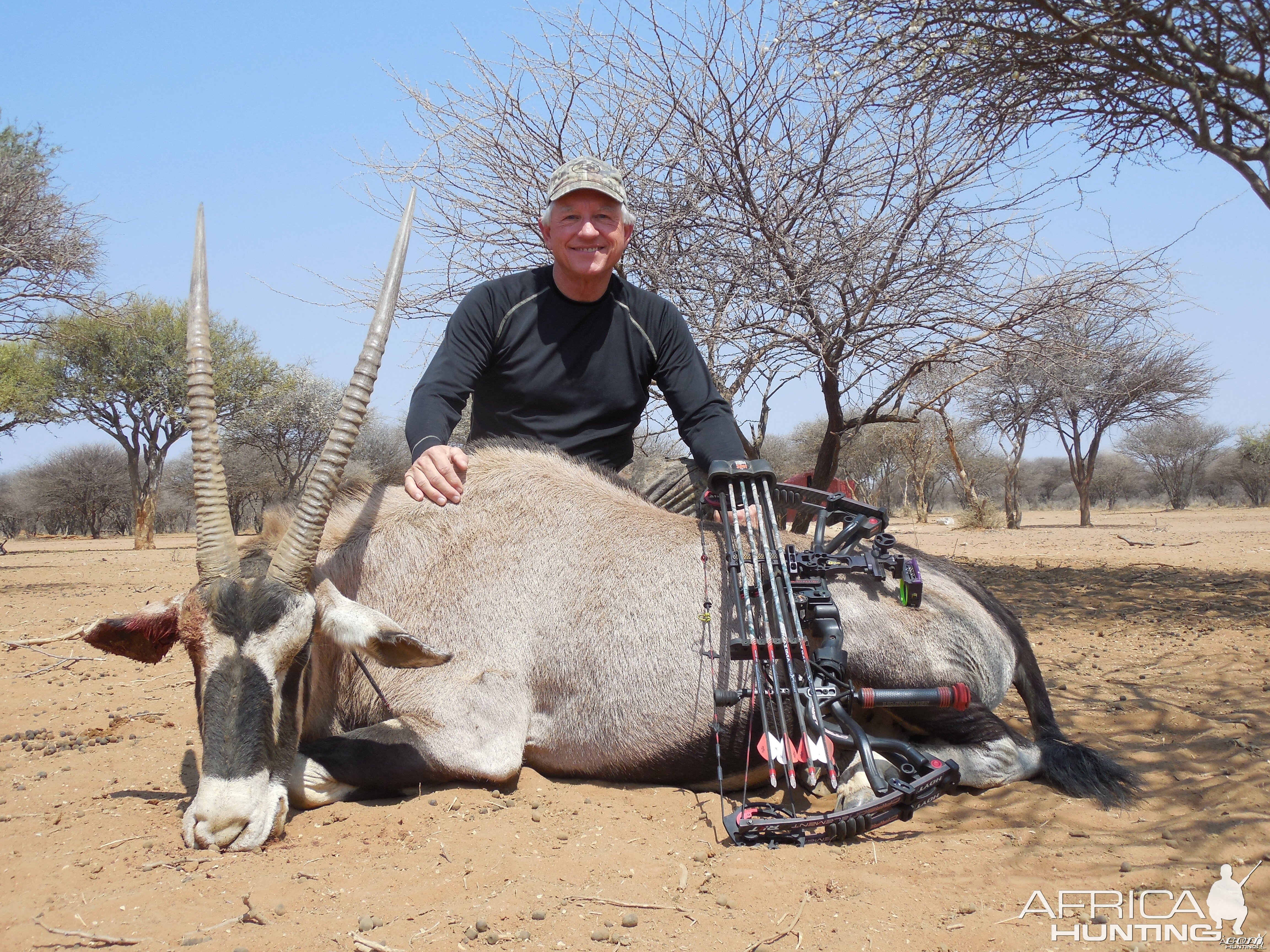 Gemsbok hunted with Ozondjahe Hunting Safaris in Namibia