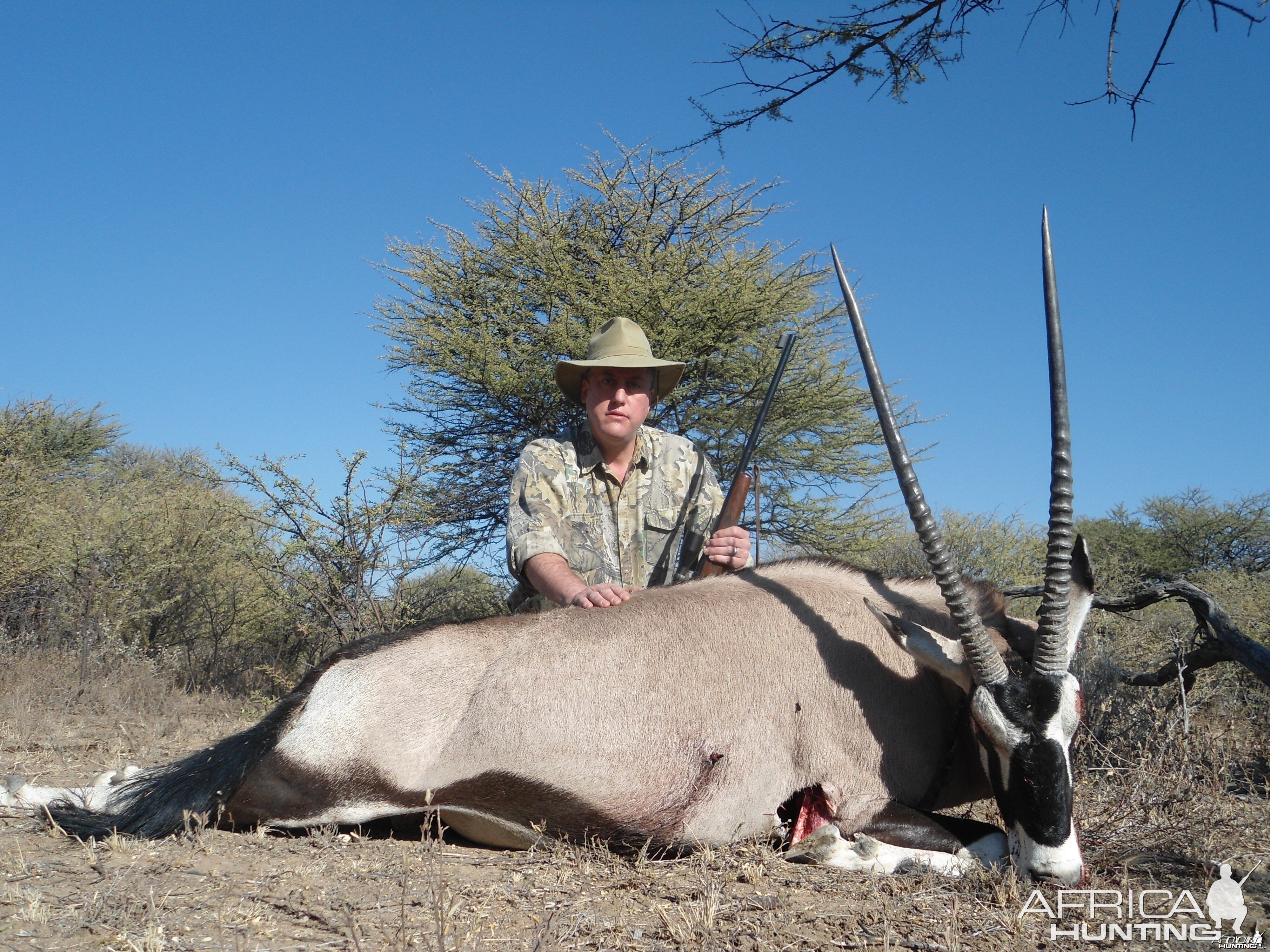 Gemsbok hunted with Ozondjahe Hunting Safaris in Namibia