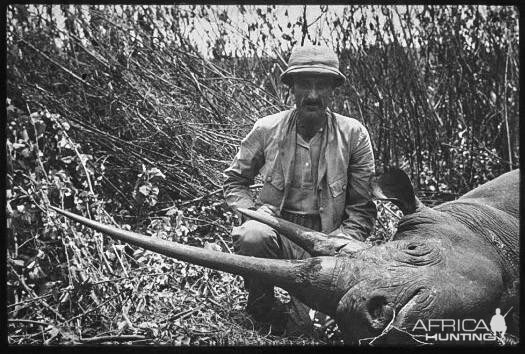 German East Africa Hunt Rhino