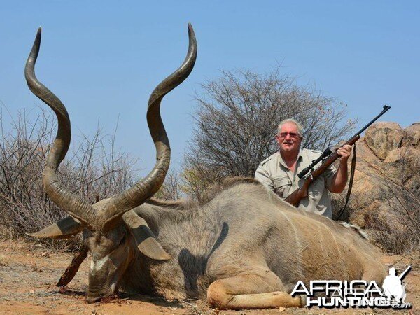 Greater Kudu hunted at Westfalen Hunting Safaris Namibia