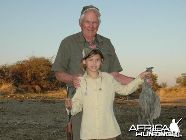 Guineafowl hunted at Westfalen Hunting Safaris Namibia