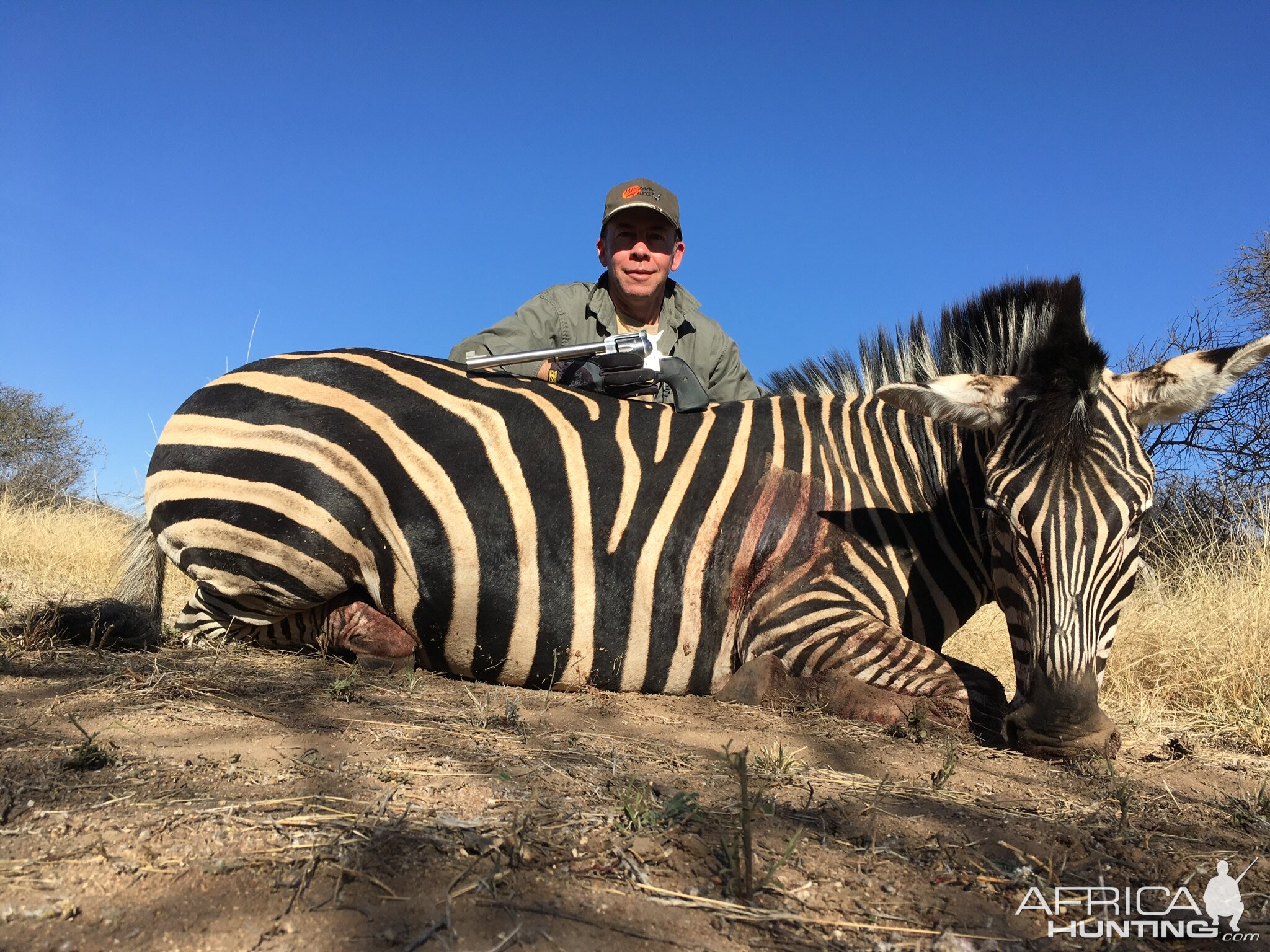 Handgun Hunting Burchell's Plain Zebra in South Africa