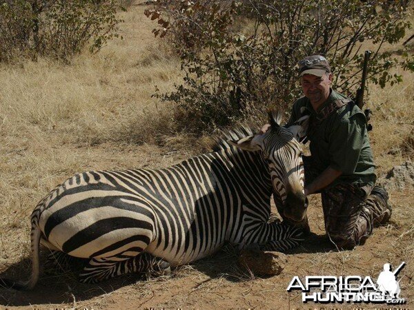 Hartmann's Zebra hunted at Westfalen Hunting Safaris Namibia