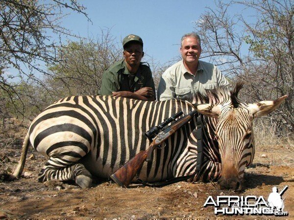 Hartmann's Zebra hunted at Westfalen Hunting Safaris Namibia