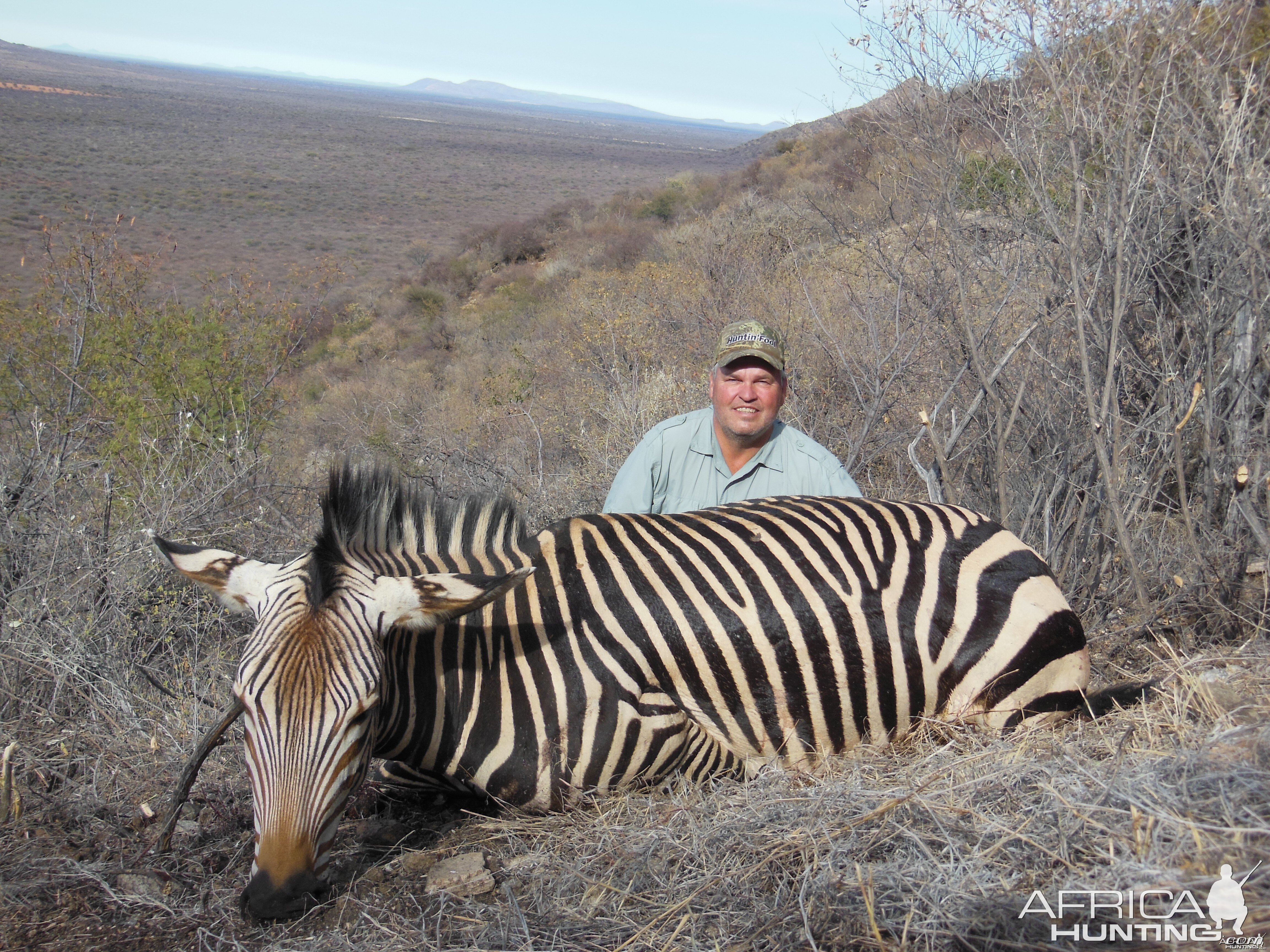 Hartmann's Zebra hunted with Ozondjahe Hunting Safaris in Namibia