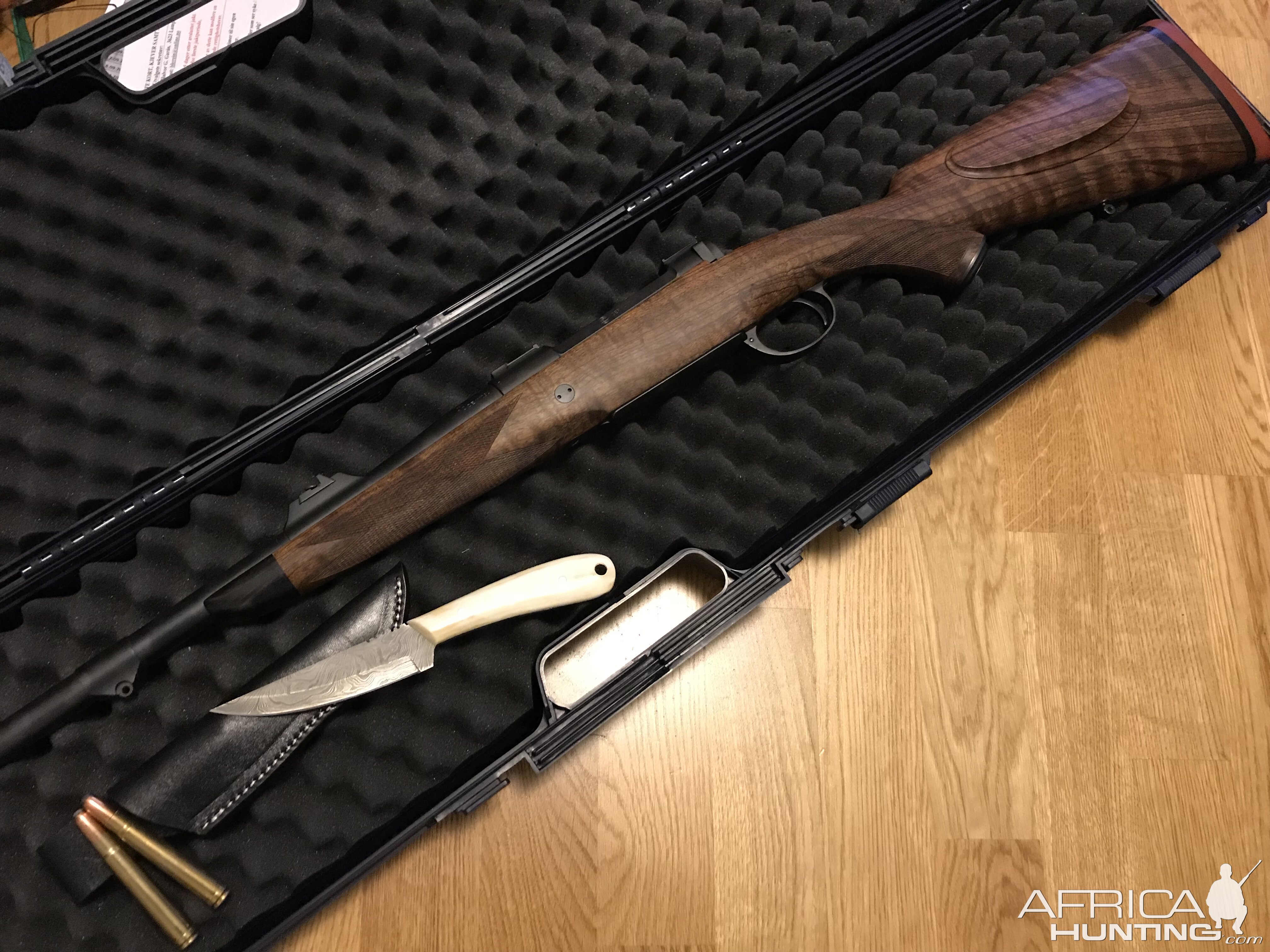 Heym Express 375 H&H Rifle & Hunting Knife