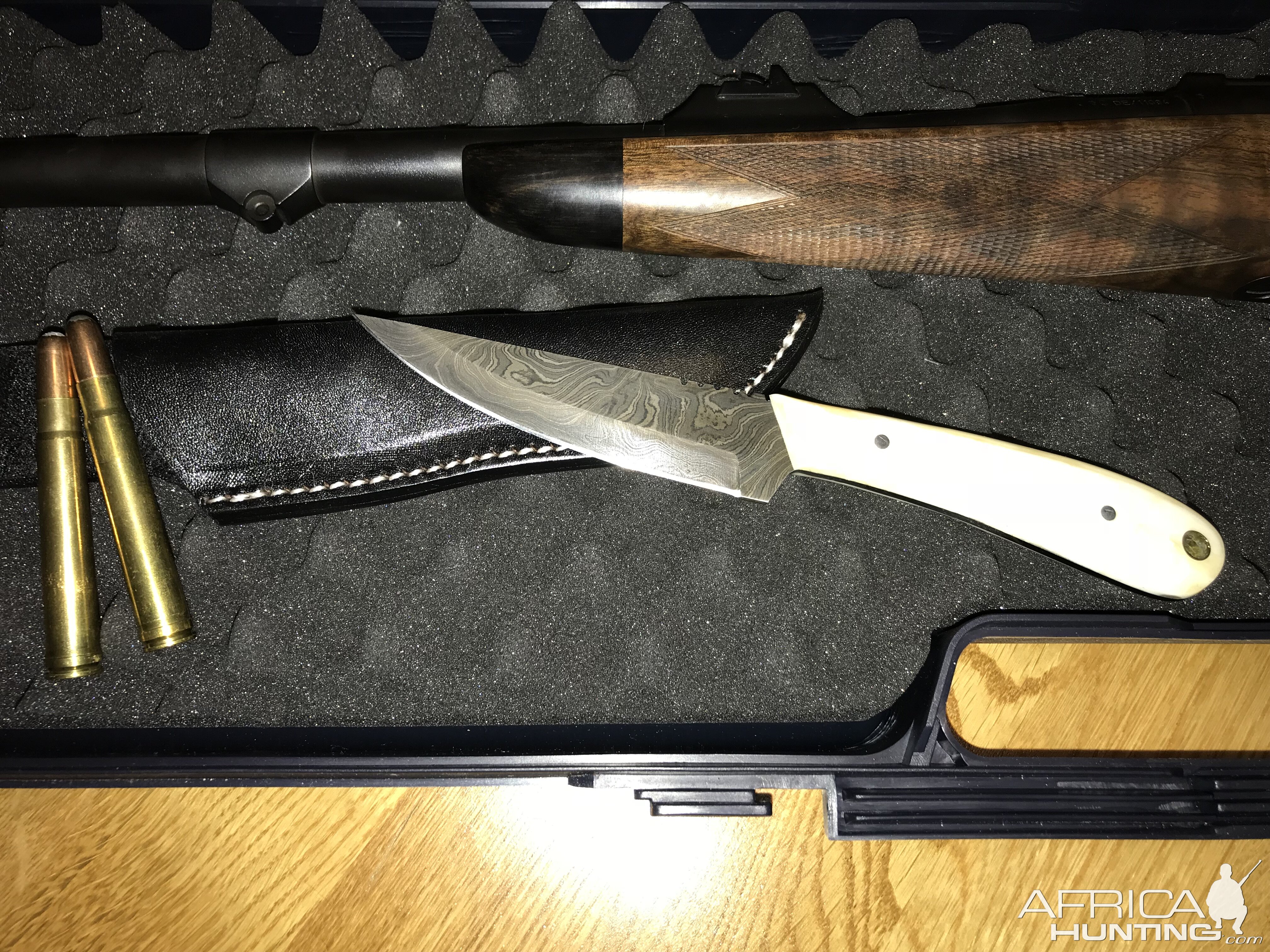 Heym Express 375 H&H Rifle & Hunting Knife