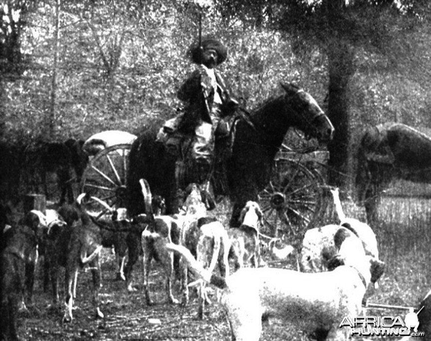 Holt Collier and his prized dogs