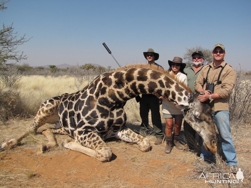 Hunt Giraffe Namibia