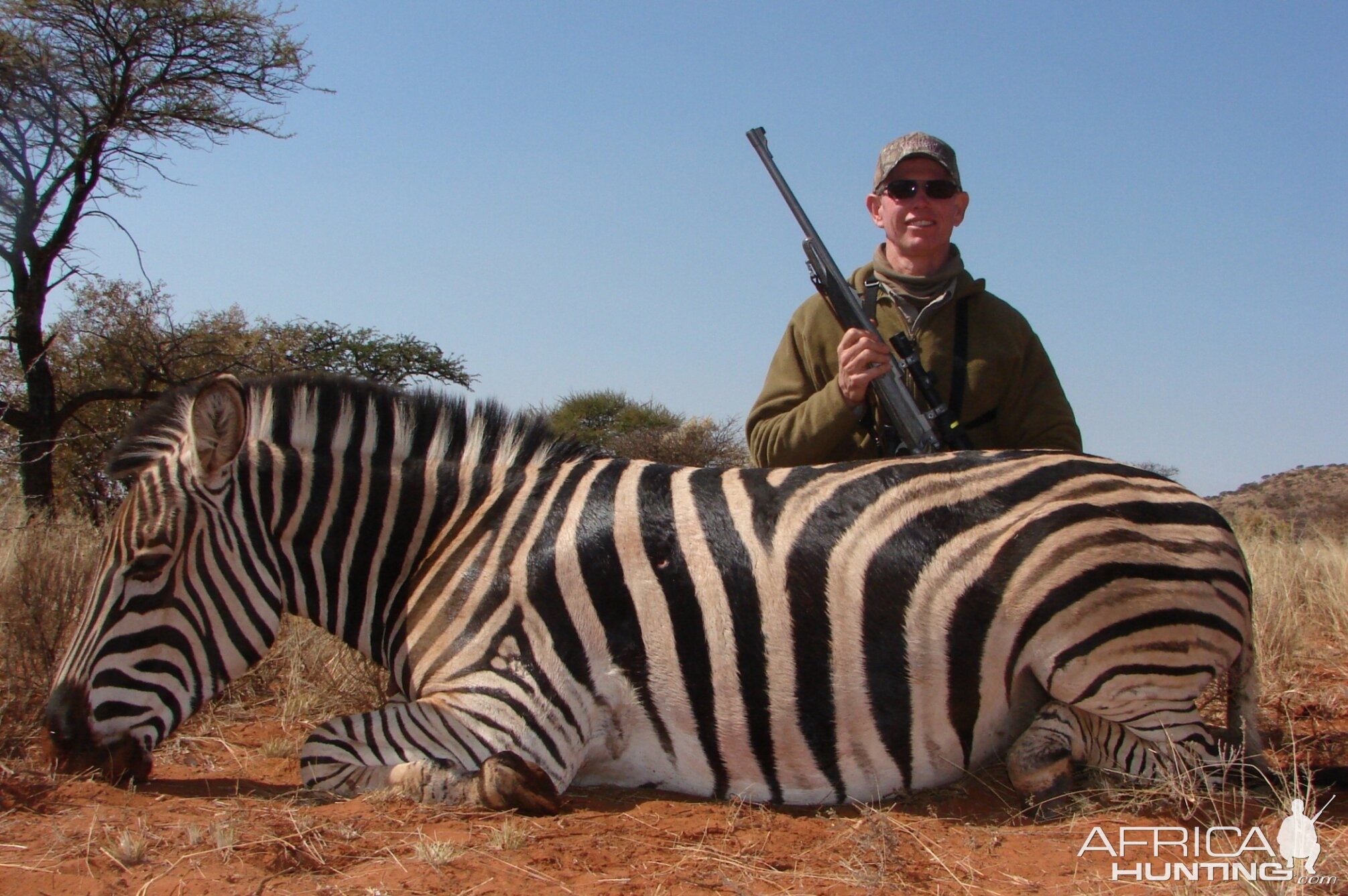 Hunting Burchell Zebra with Wintershoek Johnny Vivier Safaris in SA
