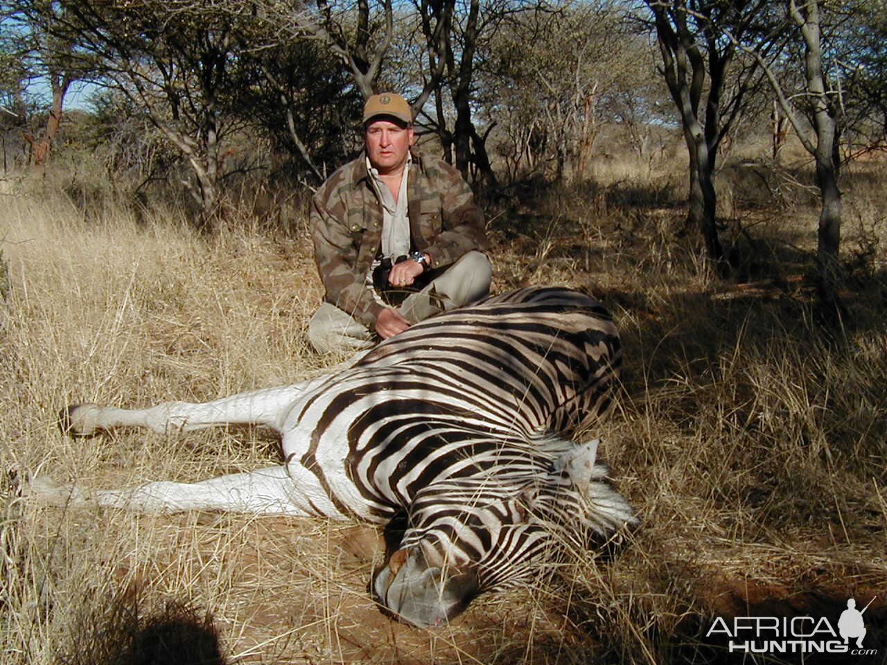 Hunting Burchell's Plain Zebra in Namibia