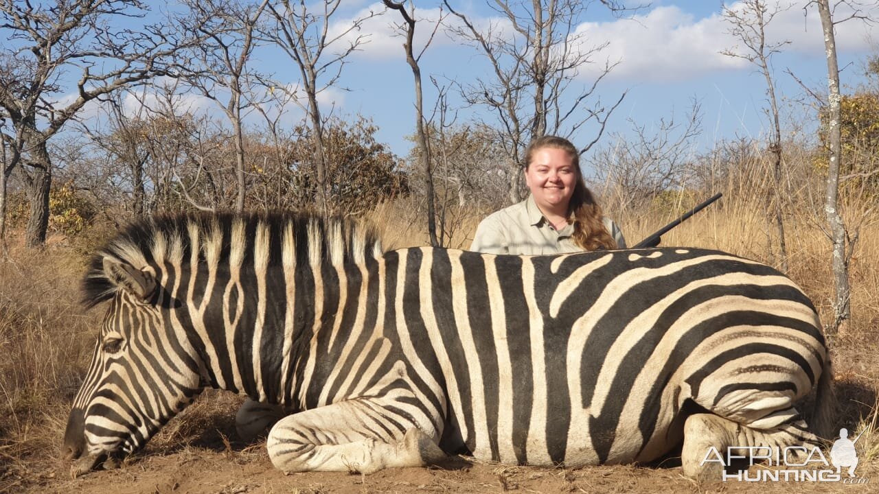 Hunting Burchell's Plain Zebra in South Africa