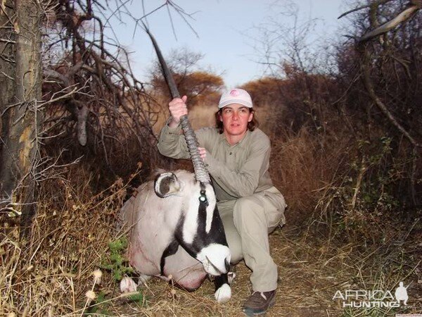 Hunting Gemsbok Namibia