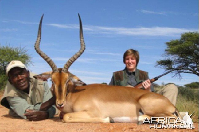 Hunting Impala with Wintershoek Johnny Vivier Safaris in SA