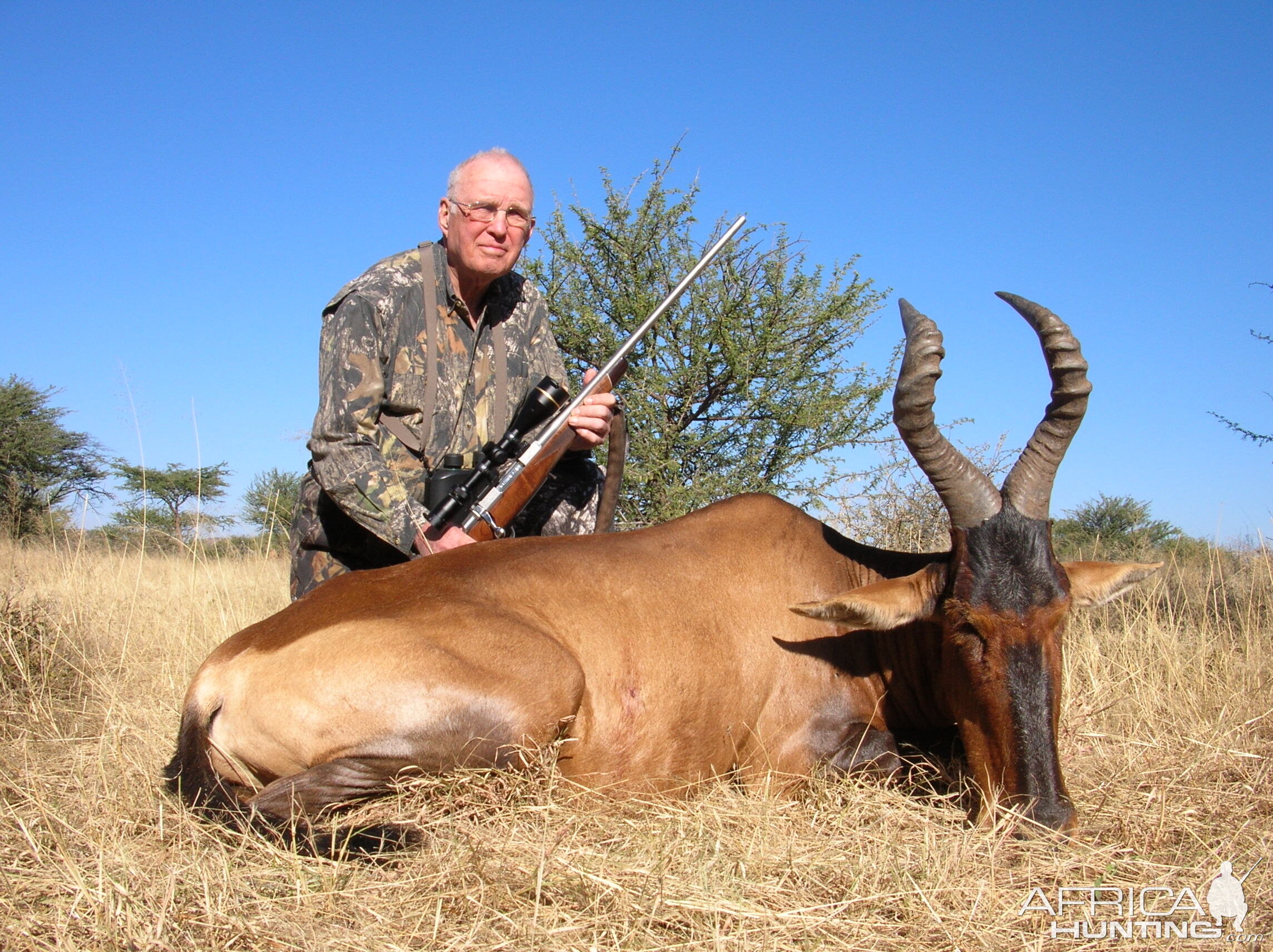 Hunting Red Hartebeest in Namibia