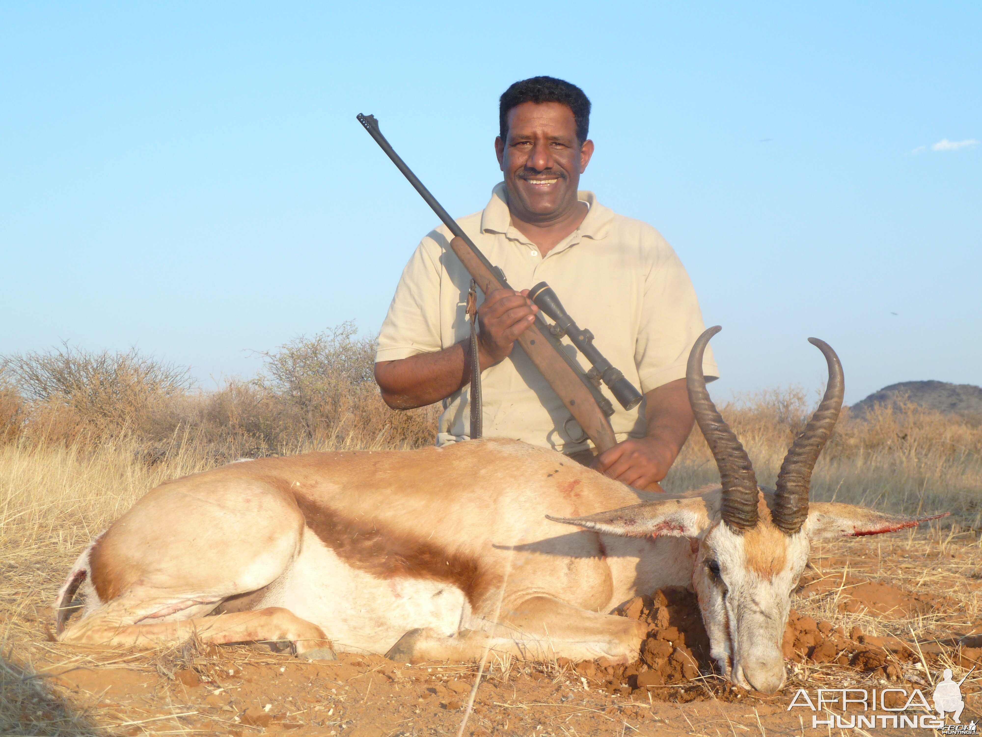 Hunting Springbok in Namibia