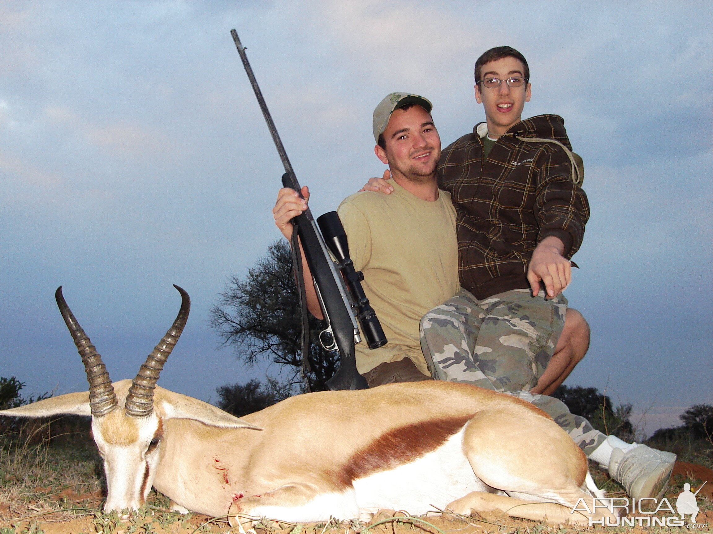 Hunting Springbuck with Wintershoek Johnny Vivier Safaris in SA