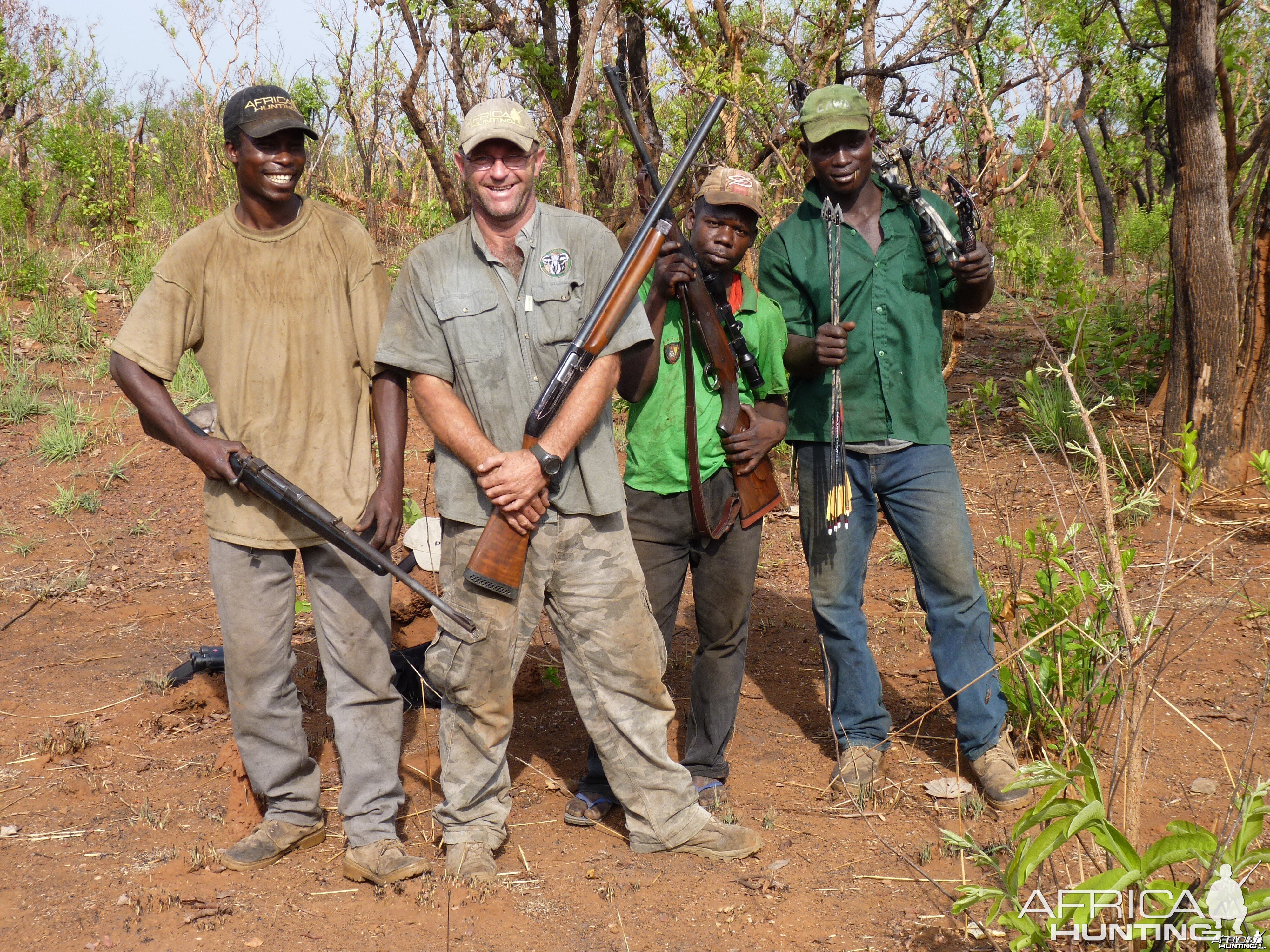 Hunting Team in Central African Republic