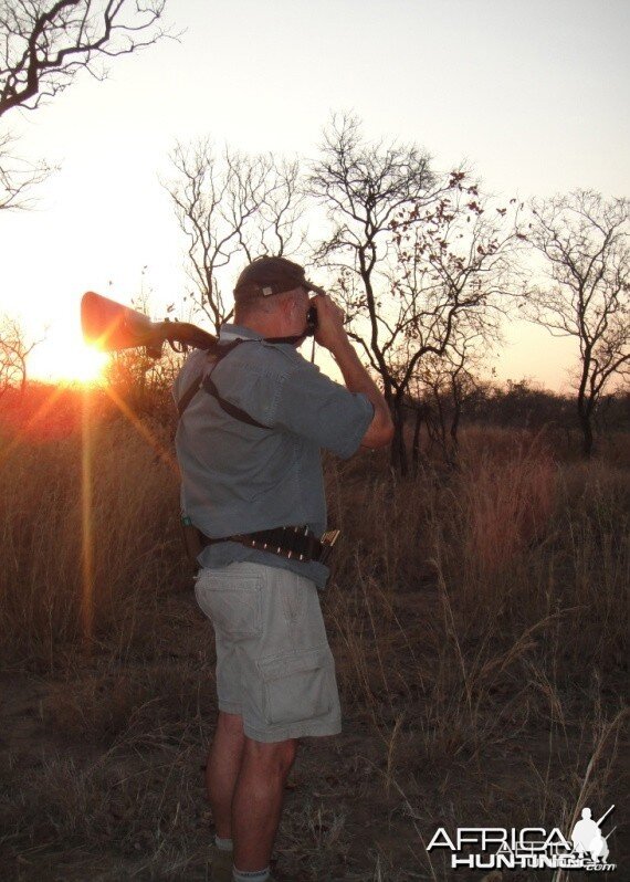 Hunting until sunset and walking back after dark