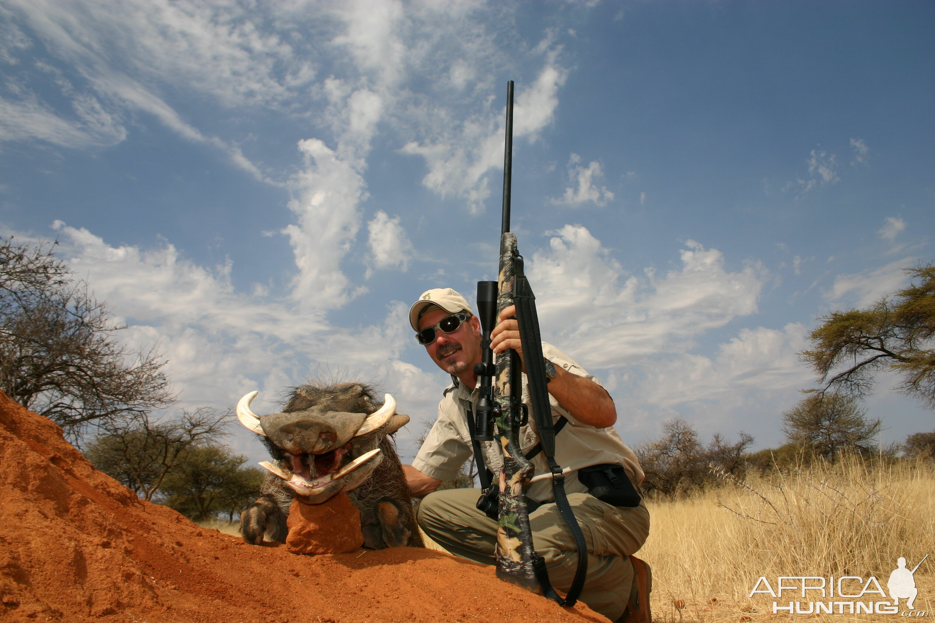 Hunting Warthog in Namibia