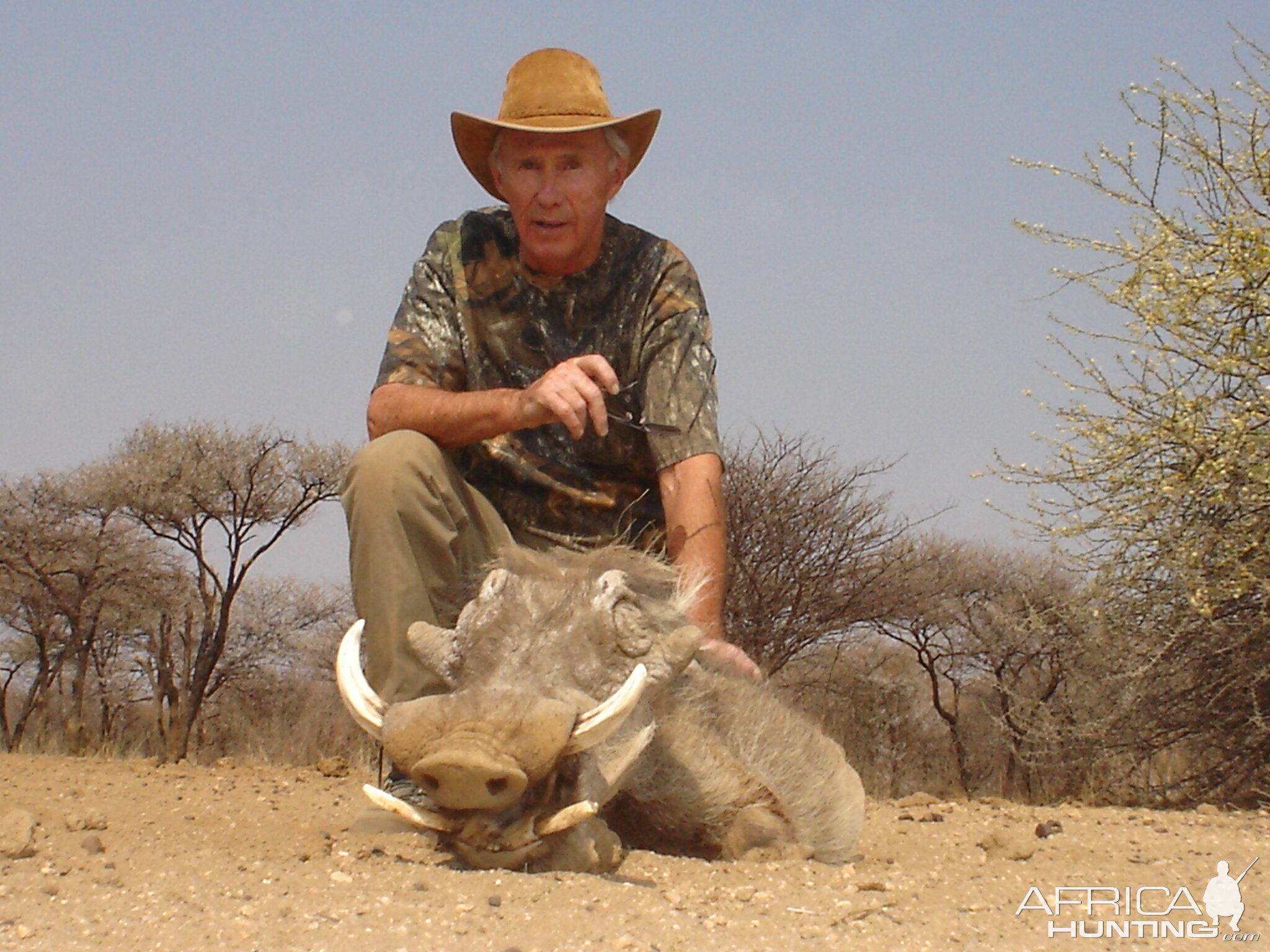 Hunting Warthog in Namibia