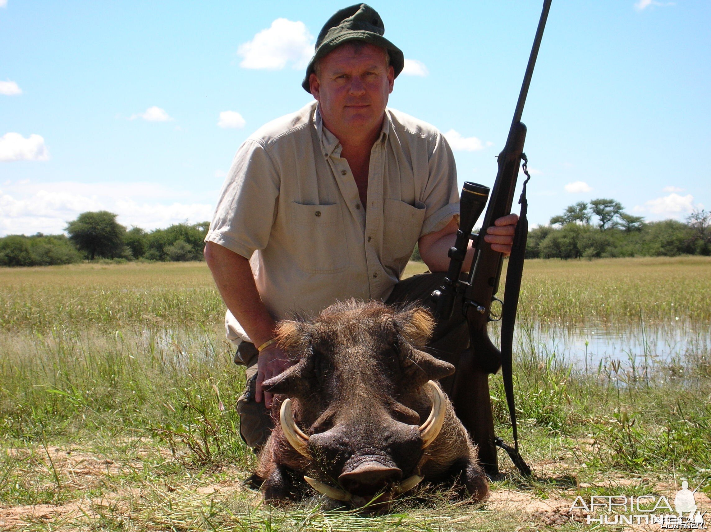 Hunting Warthog in Namibia