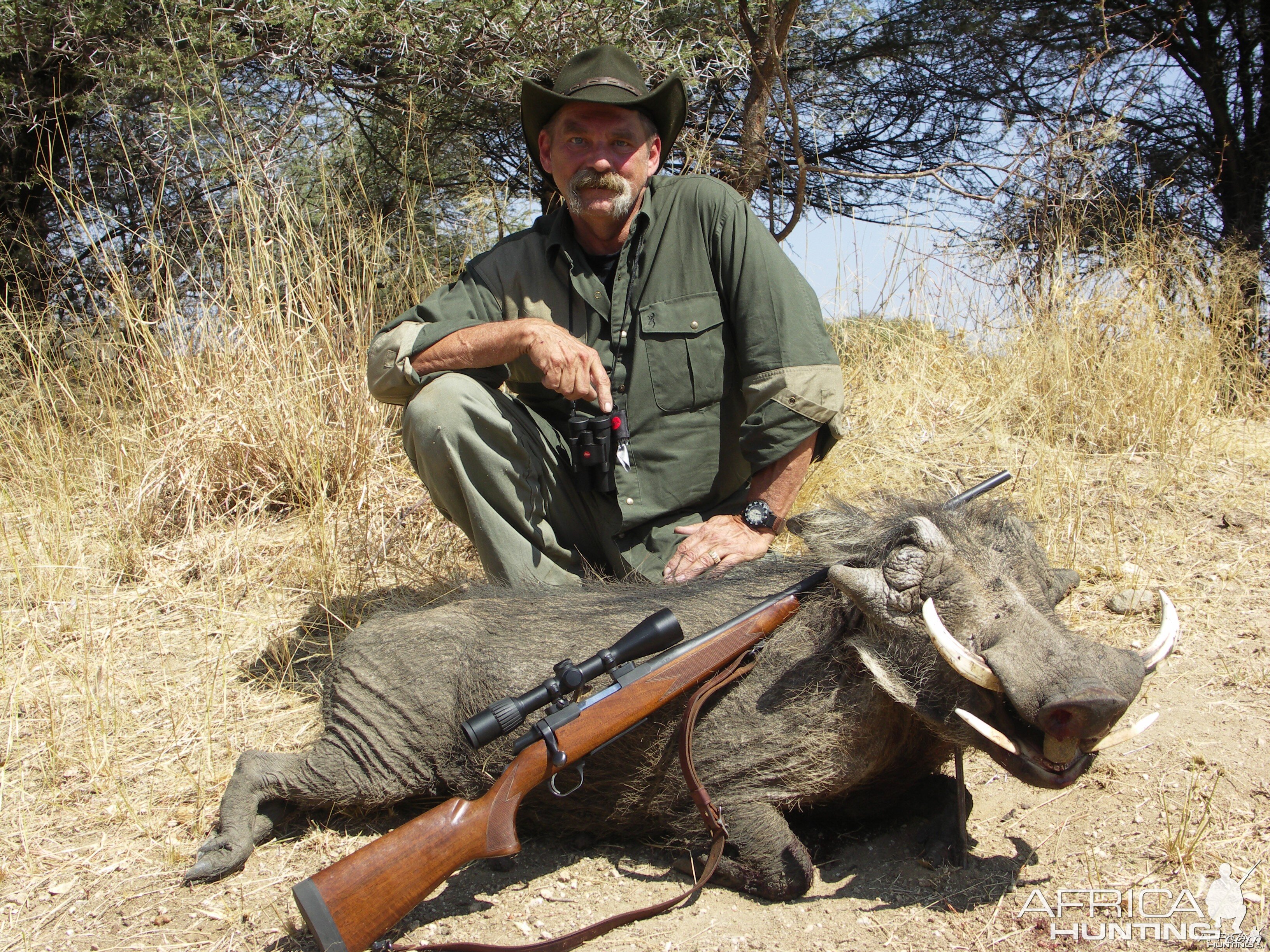 Hunting Warthog in Namibia