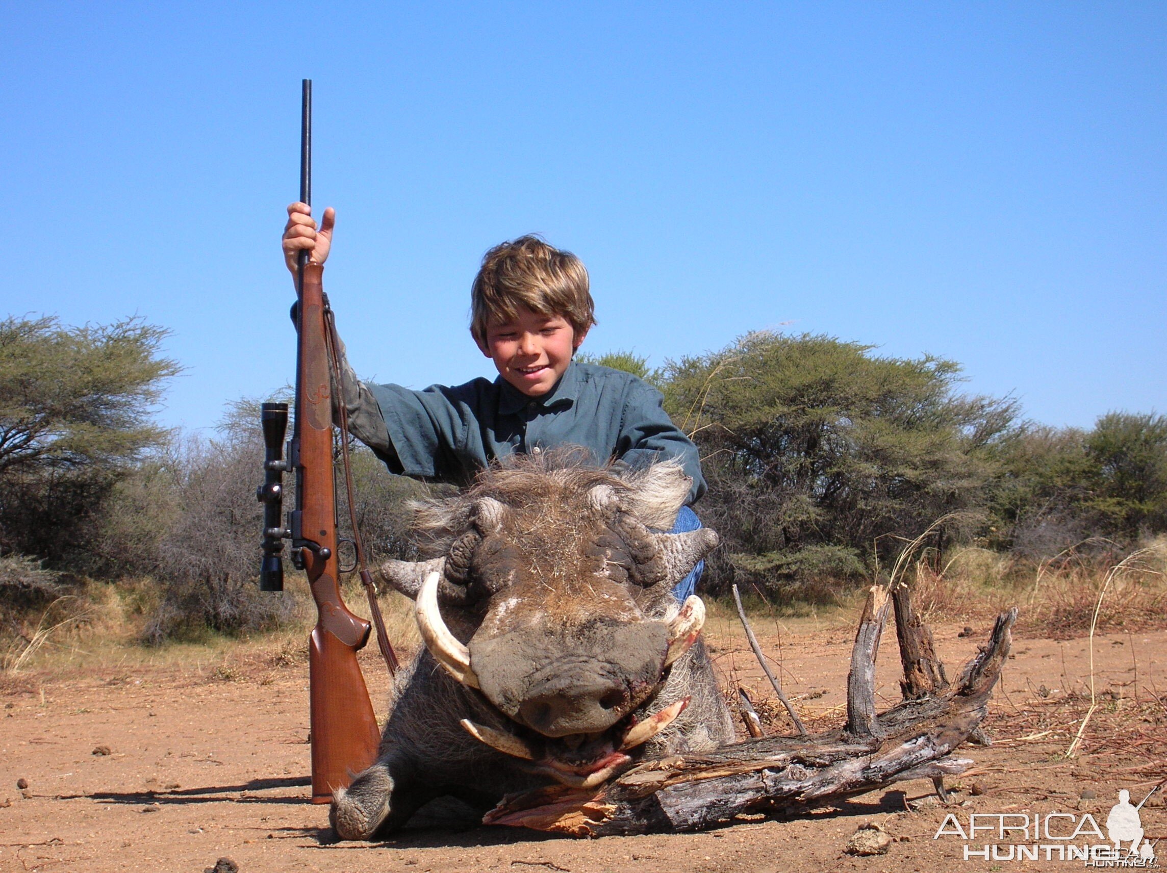 Hunting Warthog in Namibia
