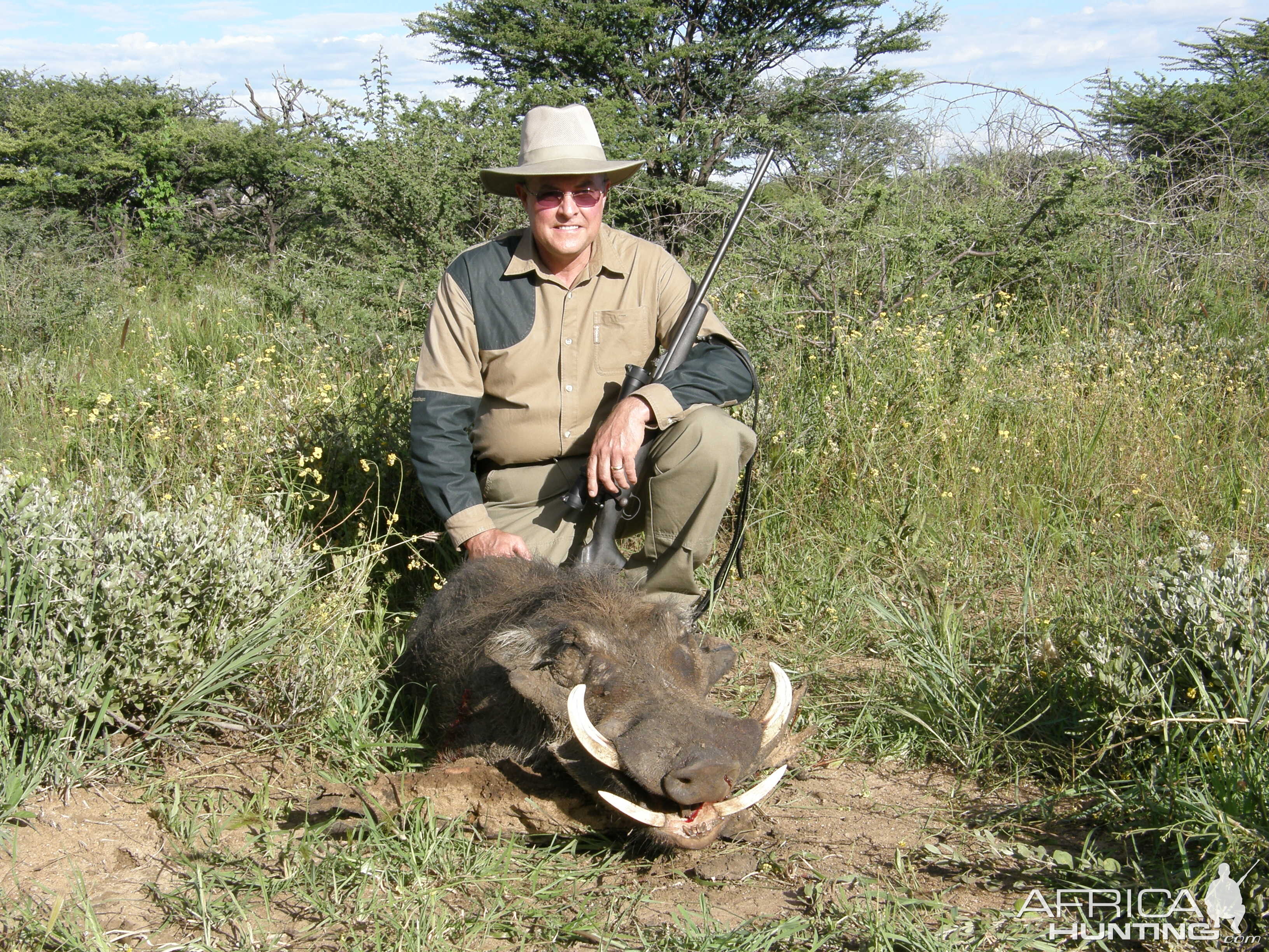 Hunting Warthog in Namibia