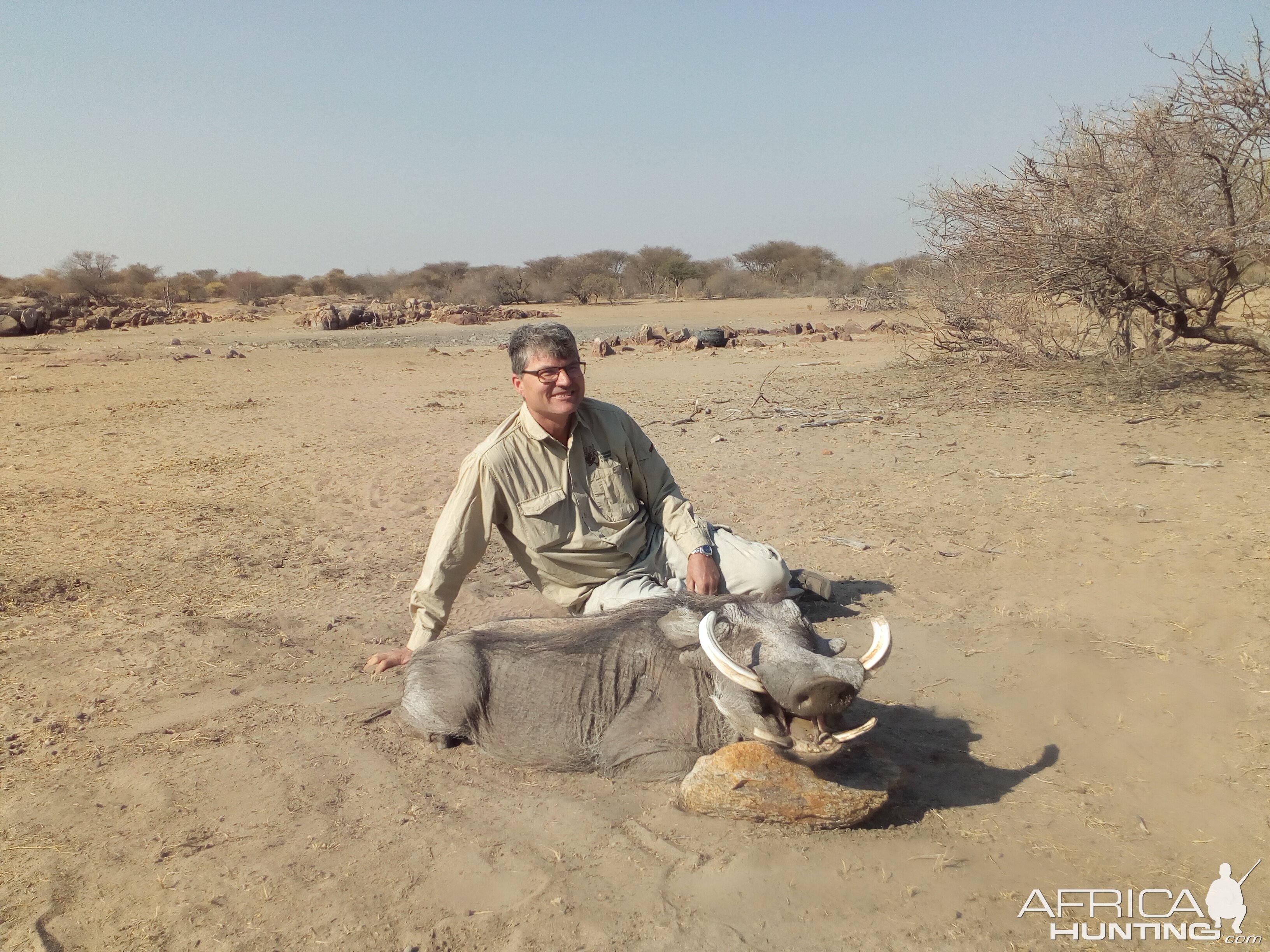 Hunting Warthog in Namibia