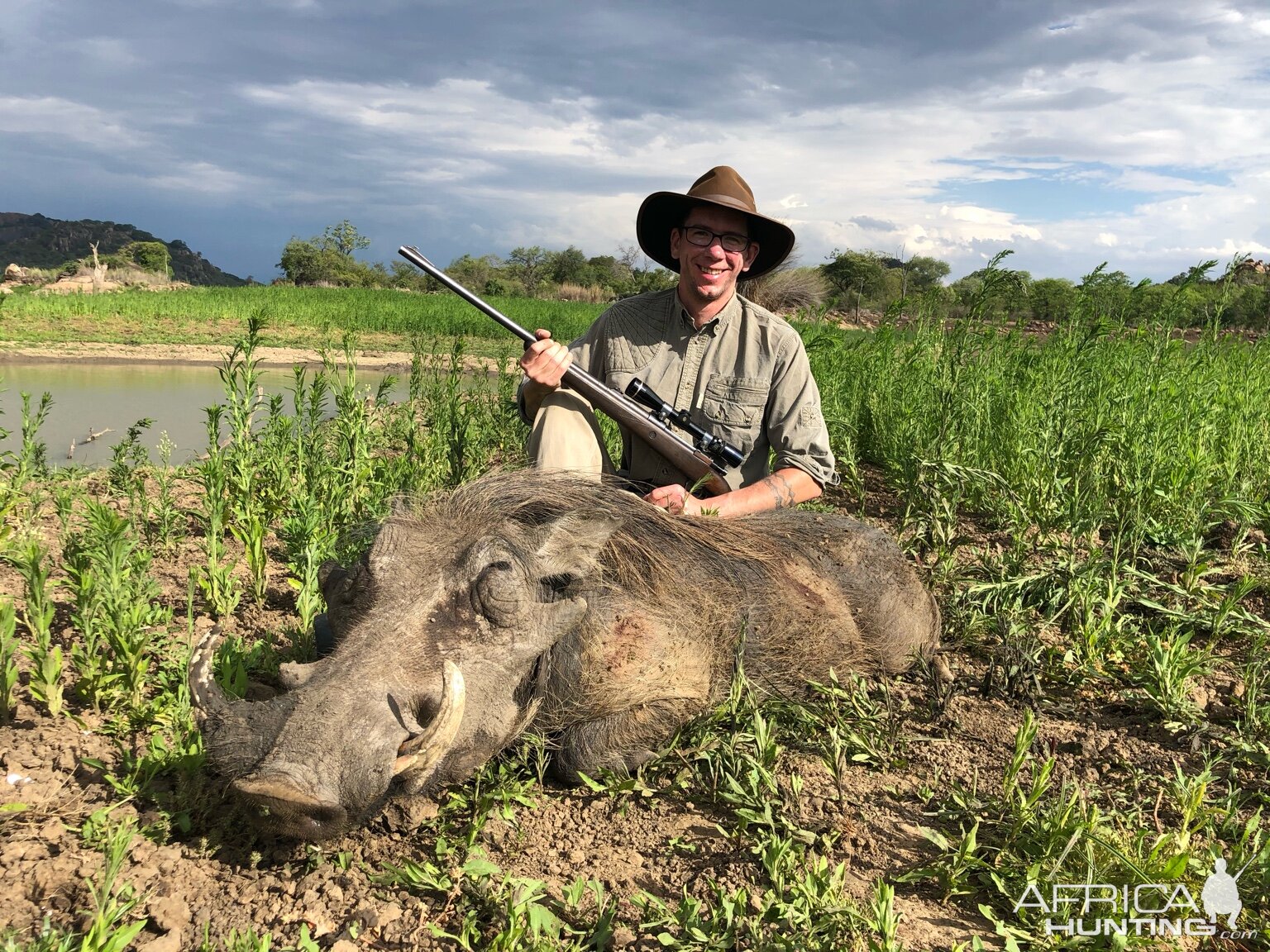 Hunting Warthog in Zimbabwe