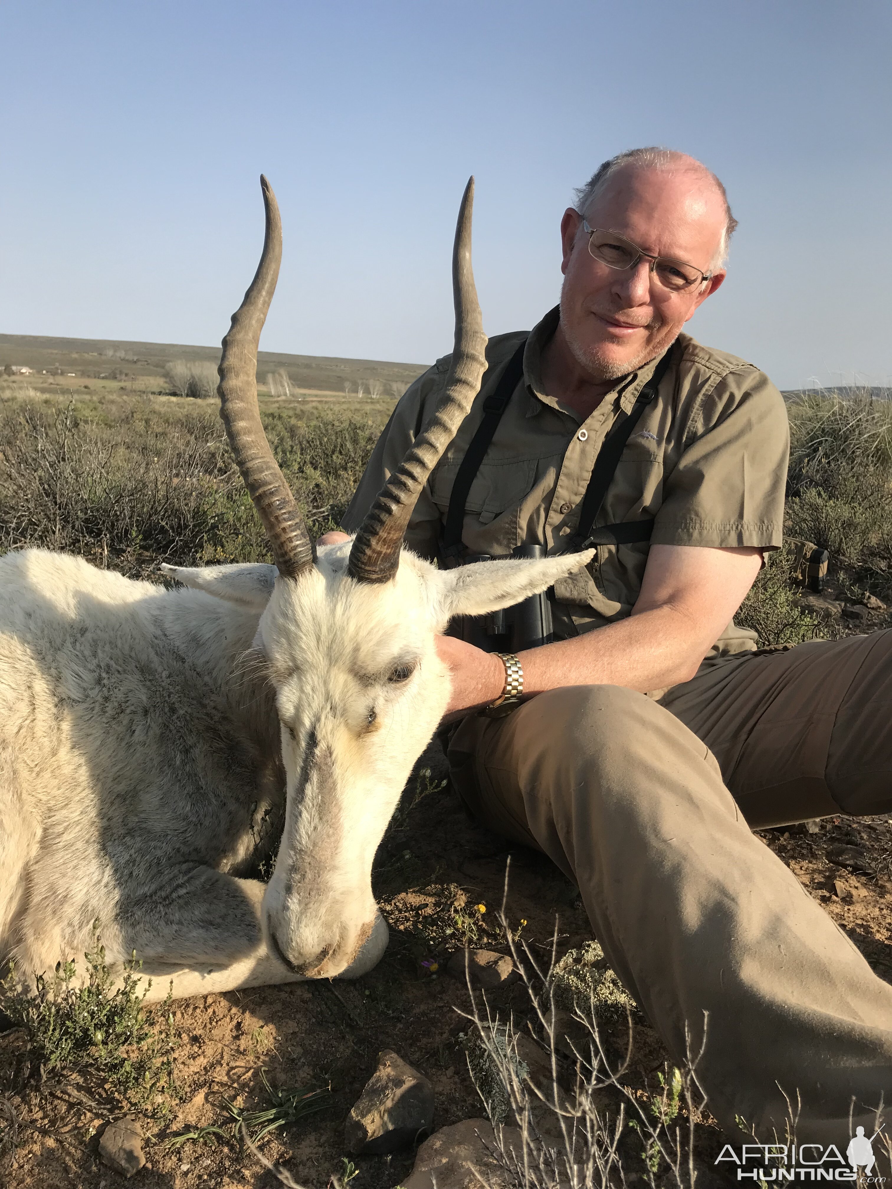 Hunting White Blesbok in South Africa