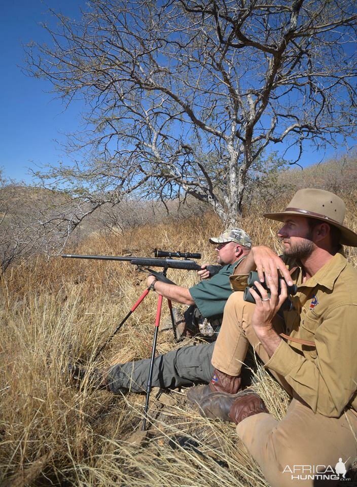 Hunting with Shooting Sticks & Glassing Game Namibia
