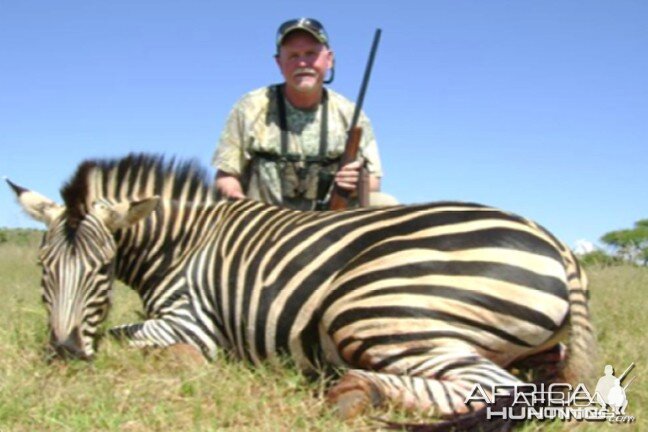 Hunting Zebra with Wintershoek Johnny Vivier Safaris in SA