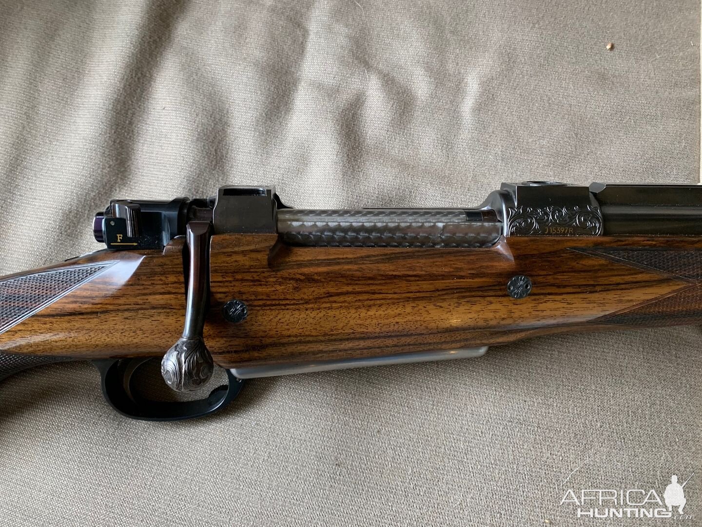 John Rigby & Co 416 Rigby rifle on a Double Square Bridge Magnum Mauser Action
