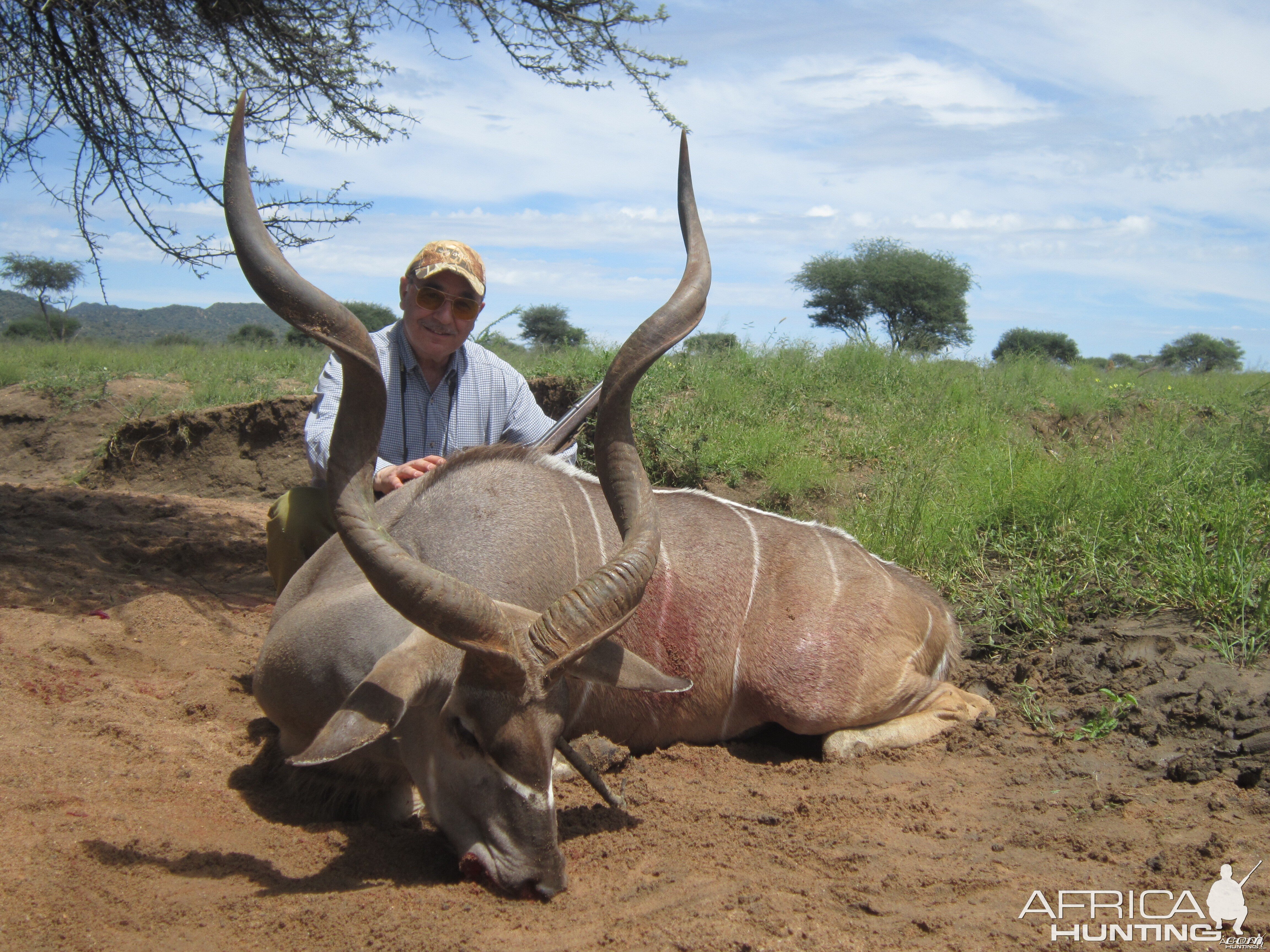 Kudu hunted with Ozondjahe Hunting Safaris in Namibia