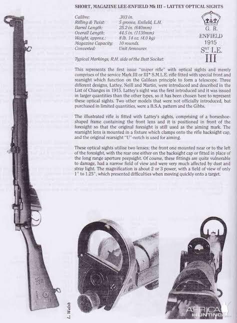 Lattey Lens Sight for SMLE