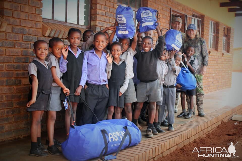 Local charity at the local school South Africa