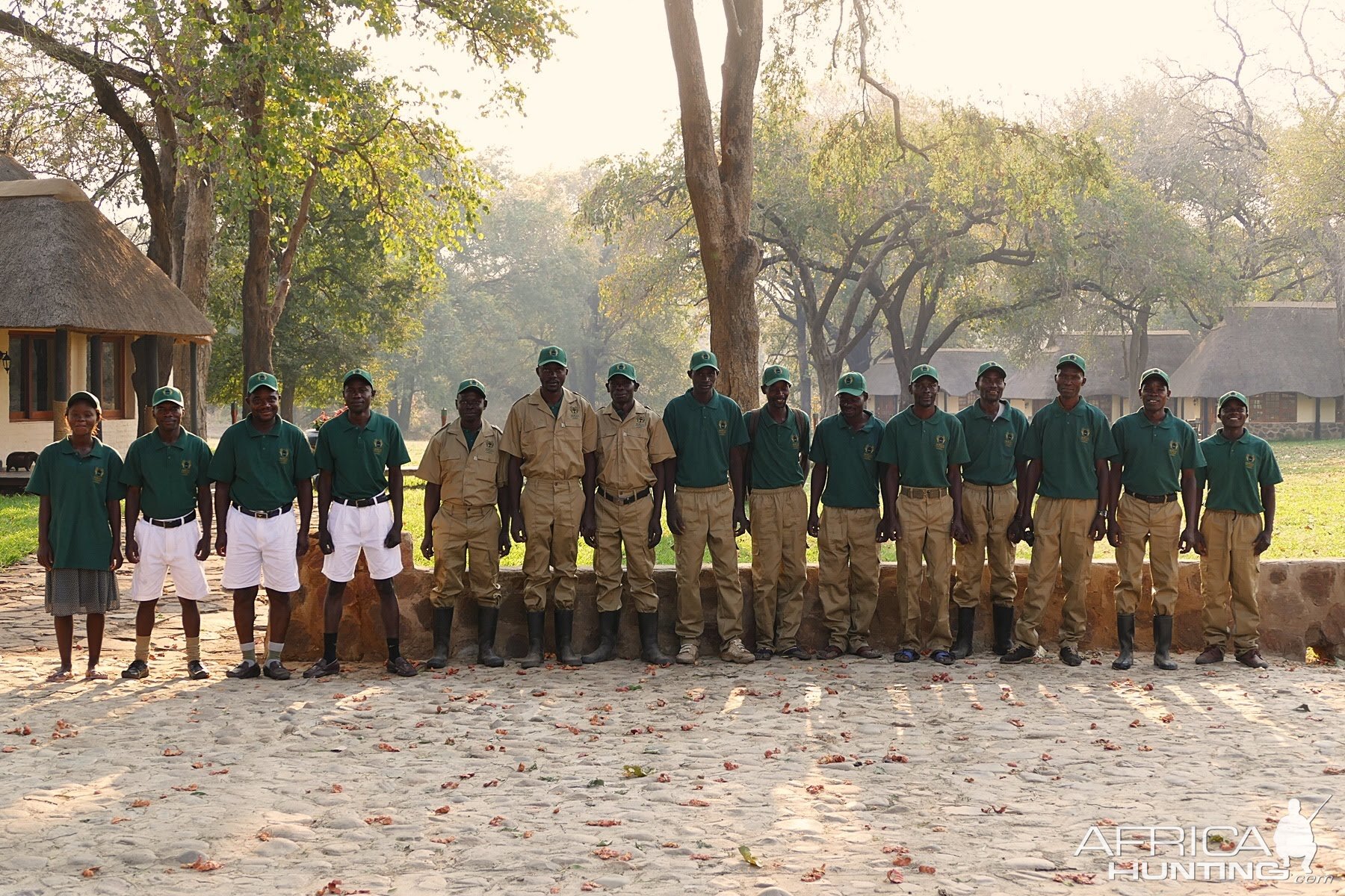 Lodge & hunting team in Zambia