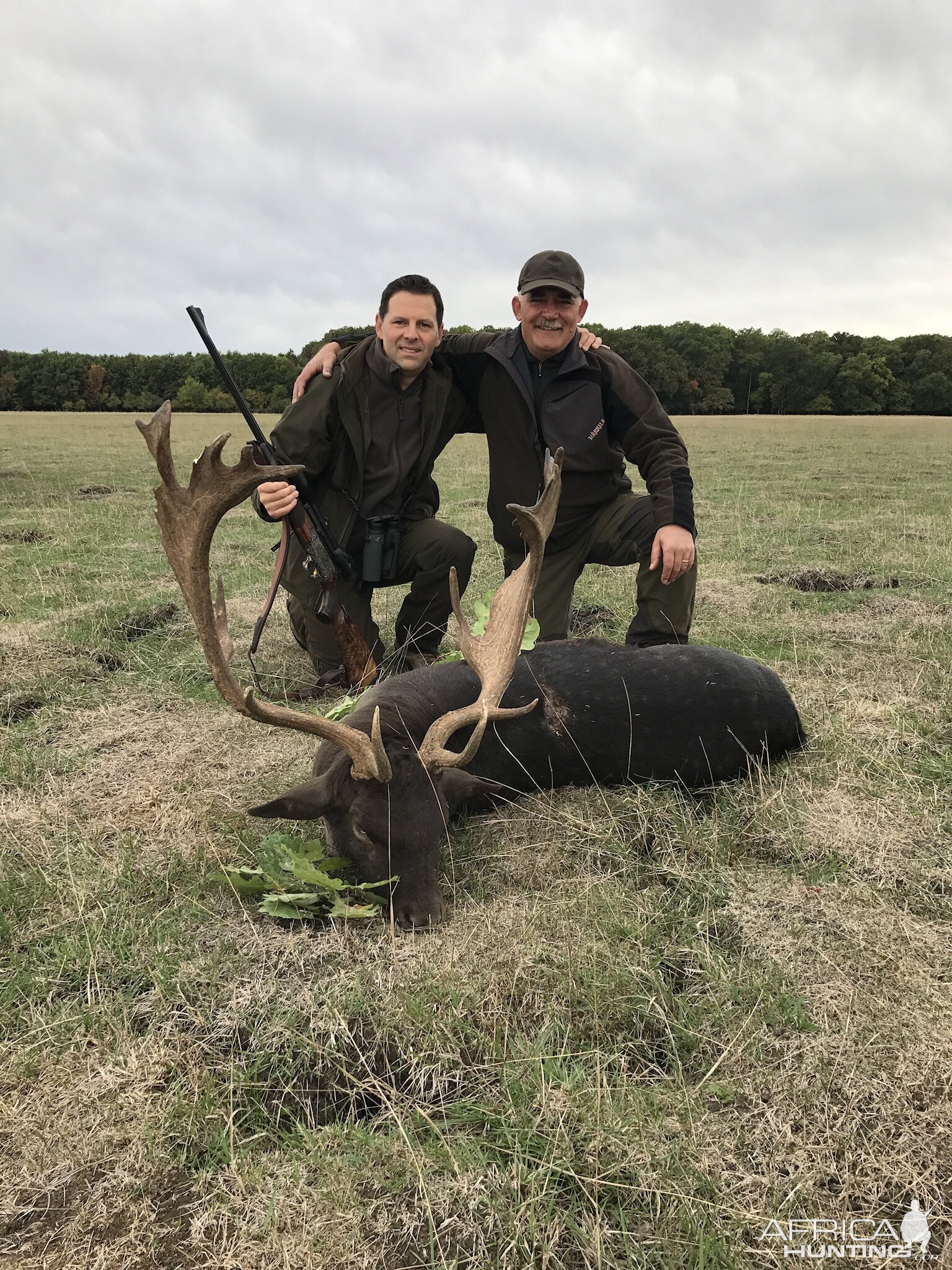 Me and a black fallow stag